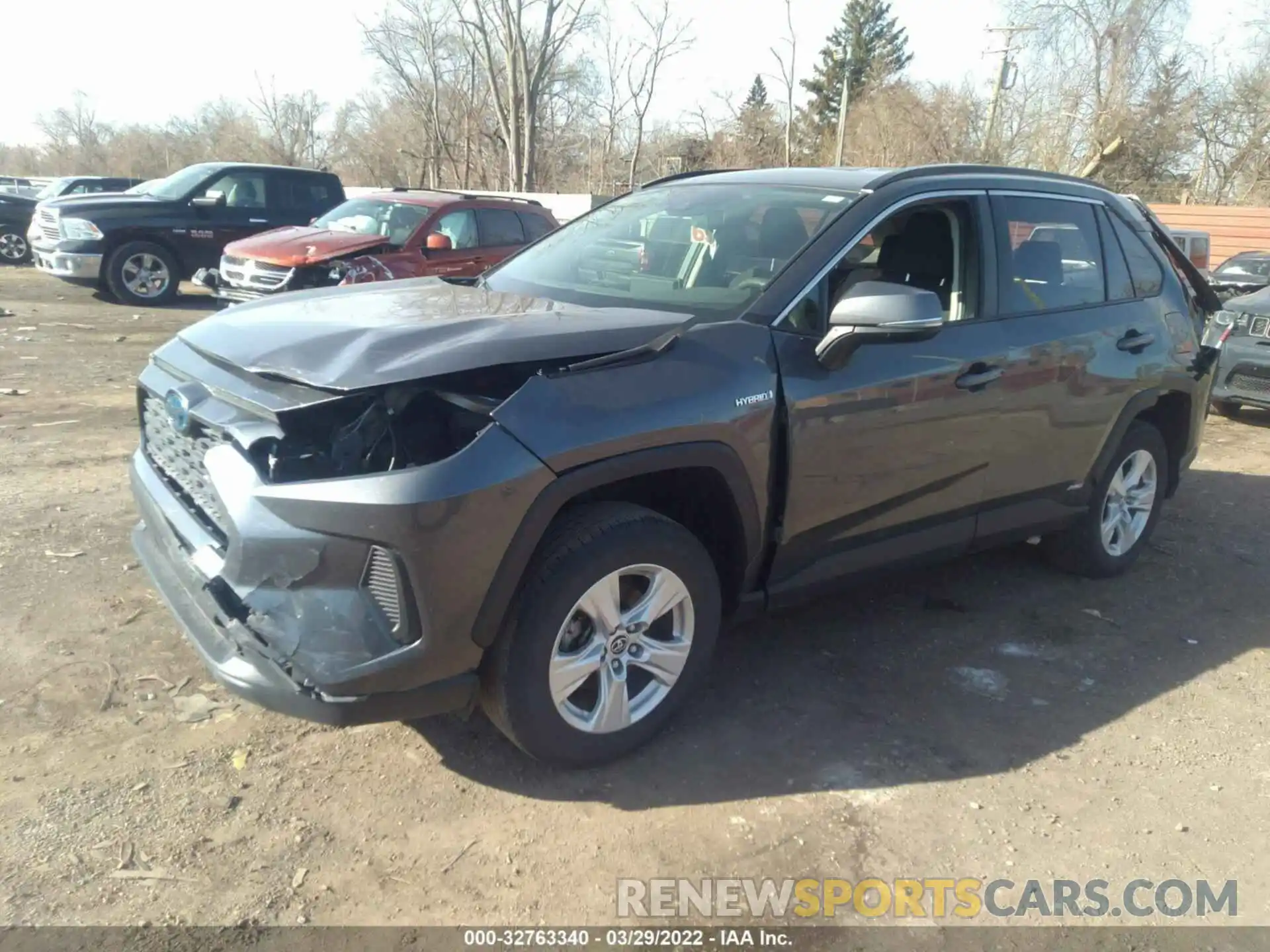 2 Photograph of a damaged car JTMMWRFV0KD011647 TOYOTA RAV4 2019