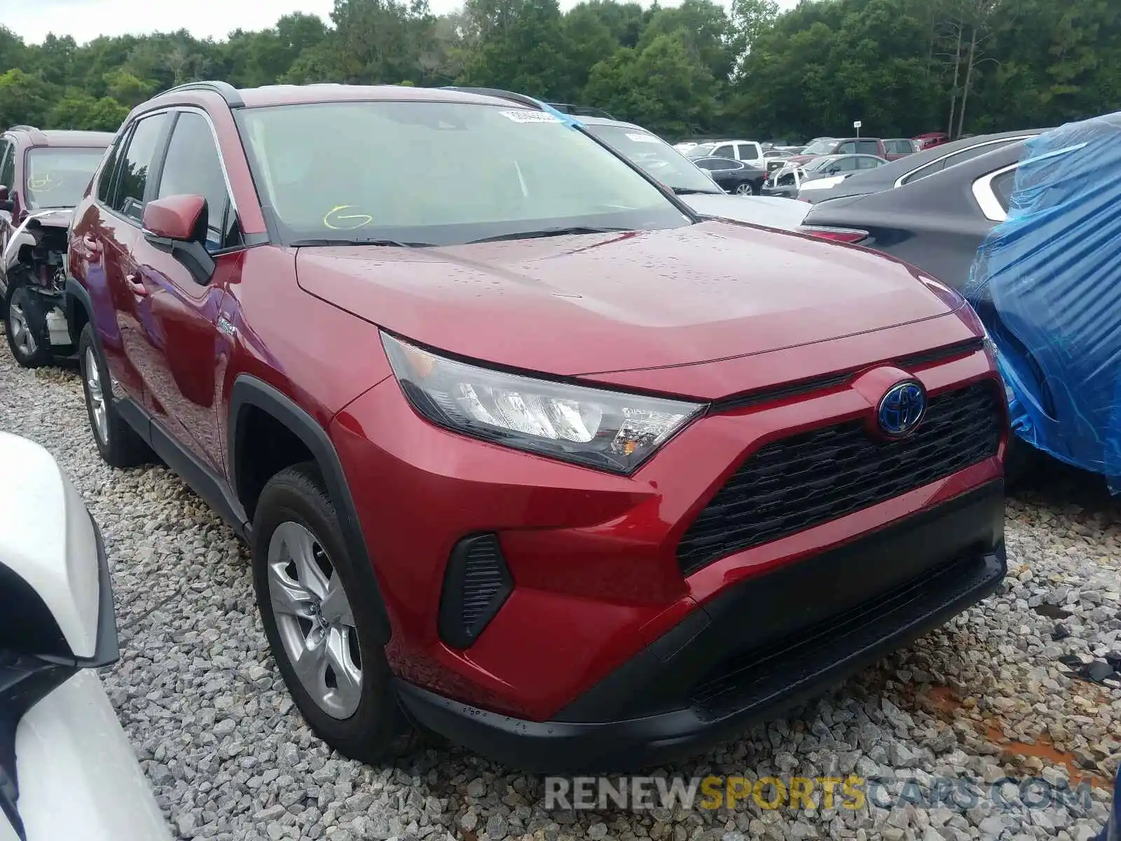 1 Photograph of a damaged car JTMMWRFV0KJ020379 TOYOTA RAV4 2019