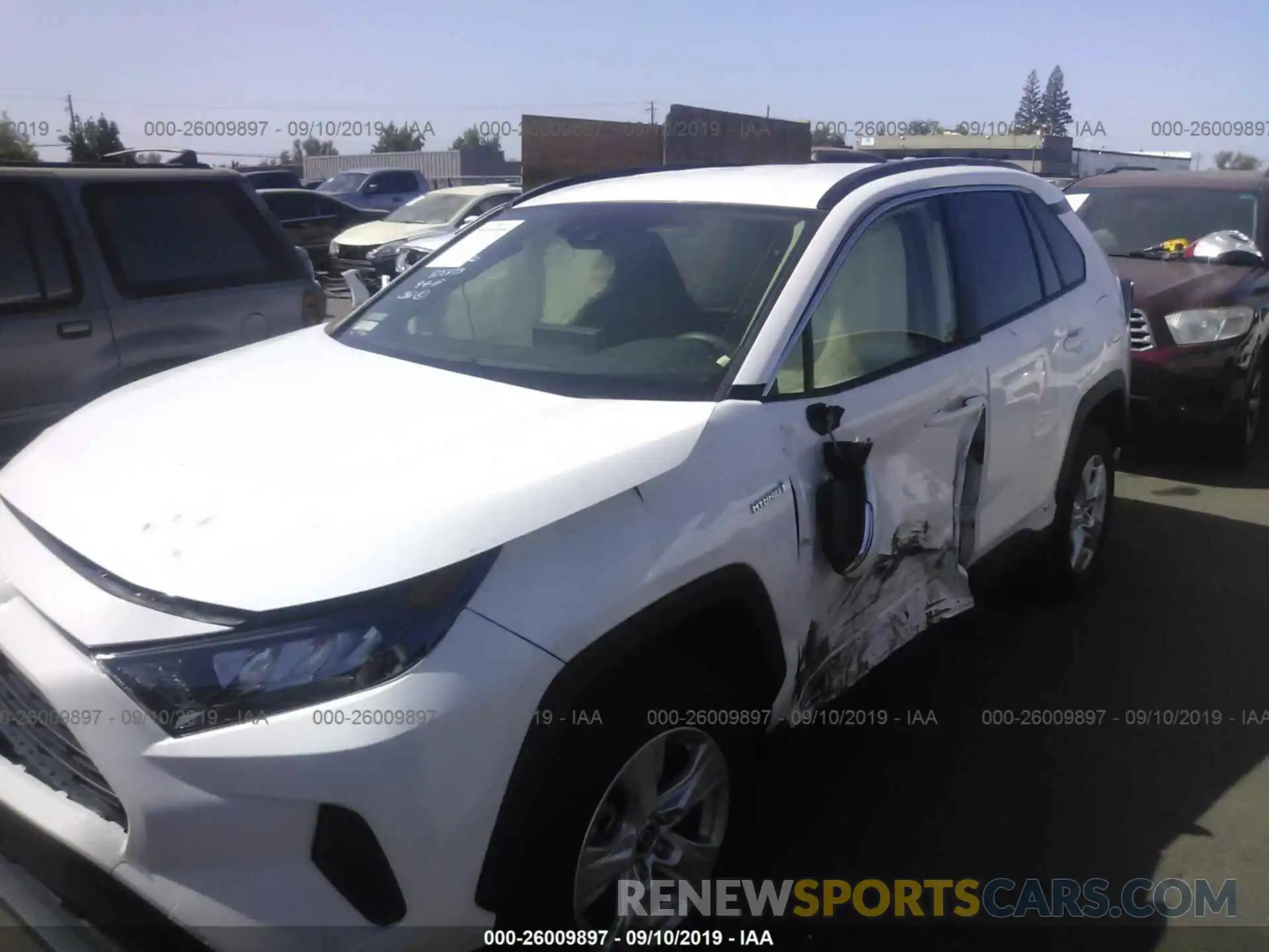 2 Photograph of a damaged car JTMMWRFV1KD017022 TOYOTA RAV4 2019