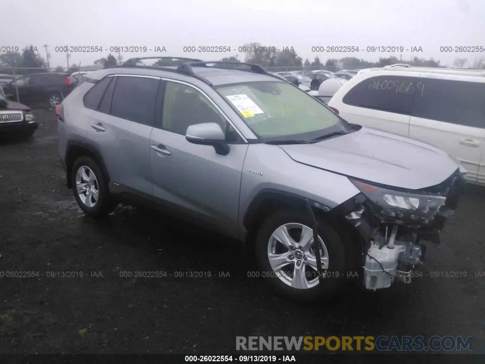 1 Photograph of a damaged car JTMMWRFV1KD019143 TOYOTA RAV4 2019