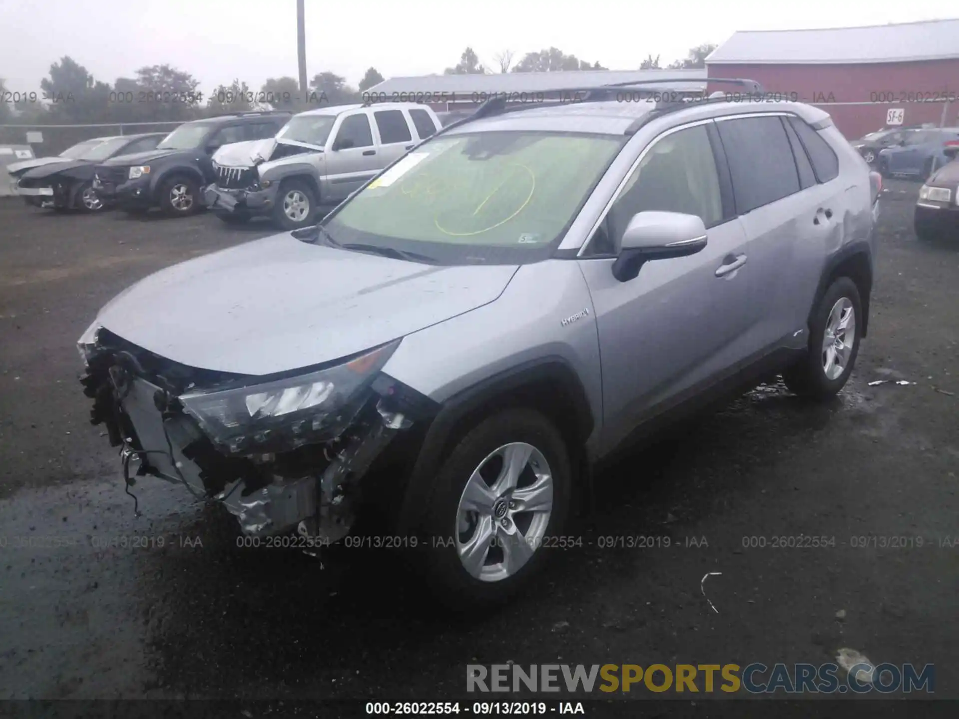 2 Photograph of a damaged car JTMMWRFV1KD019143 TOYOTA RAV4 2019