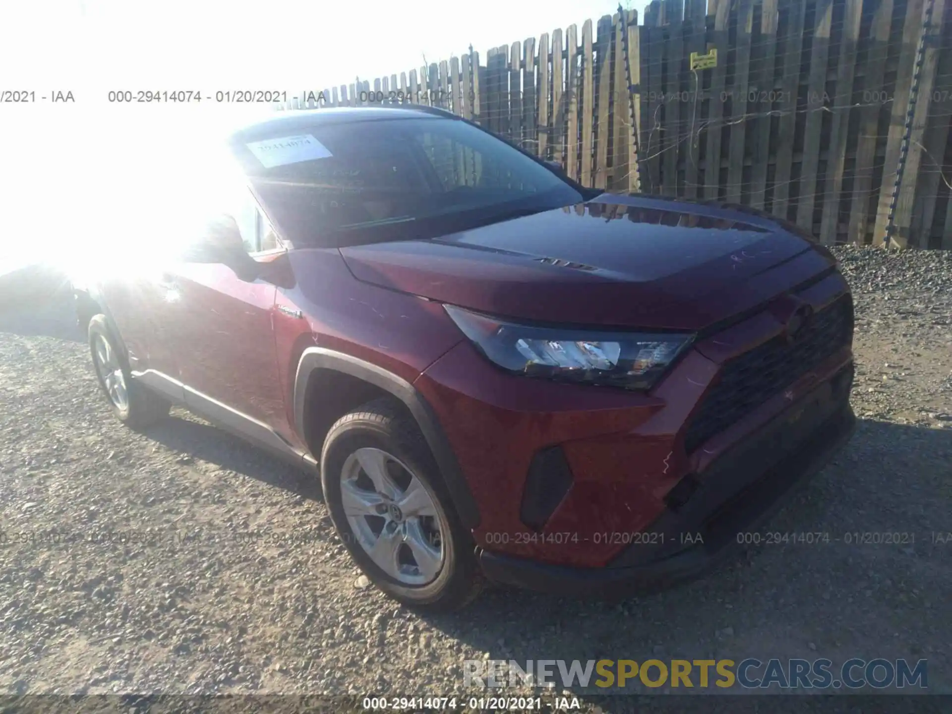 1 Photograph of a damaged car JTMMWRFV1KD020115 TOYOTA RAV4 2019