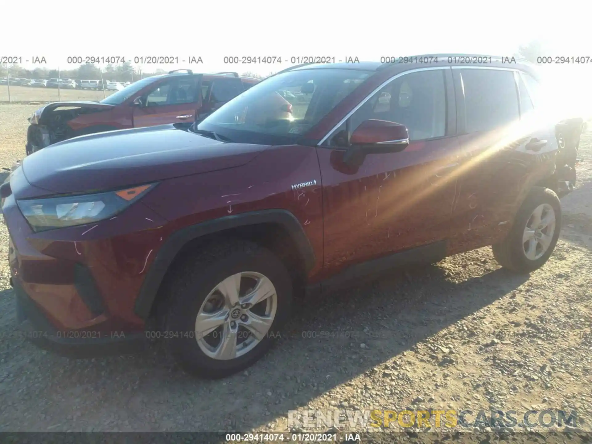 2 Фотография поврежденного автомобиля JTMMWRFV1KD020115 TOYOTA RAV4 2019