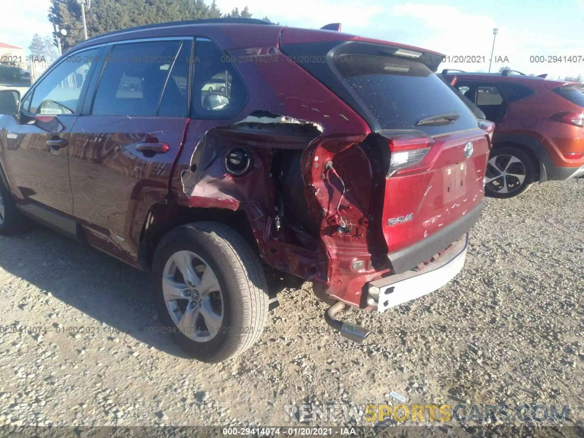 6 Фотография поврежденного автомобиля JTMMWRFV1KD020115 TOYOTA RAV4 2019