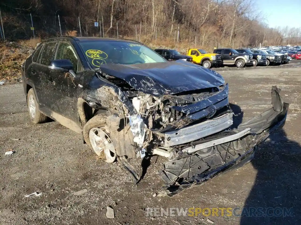 1 Photograph of a damaged car JTMMWRFV1KD021412 TOYOTA RAV4 2019