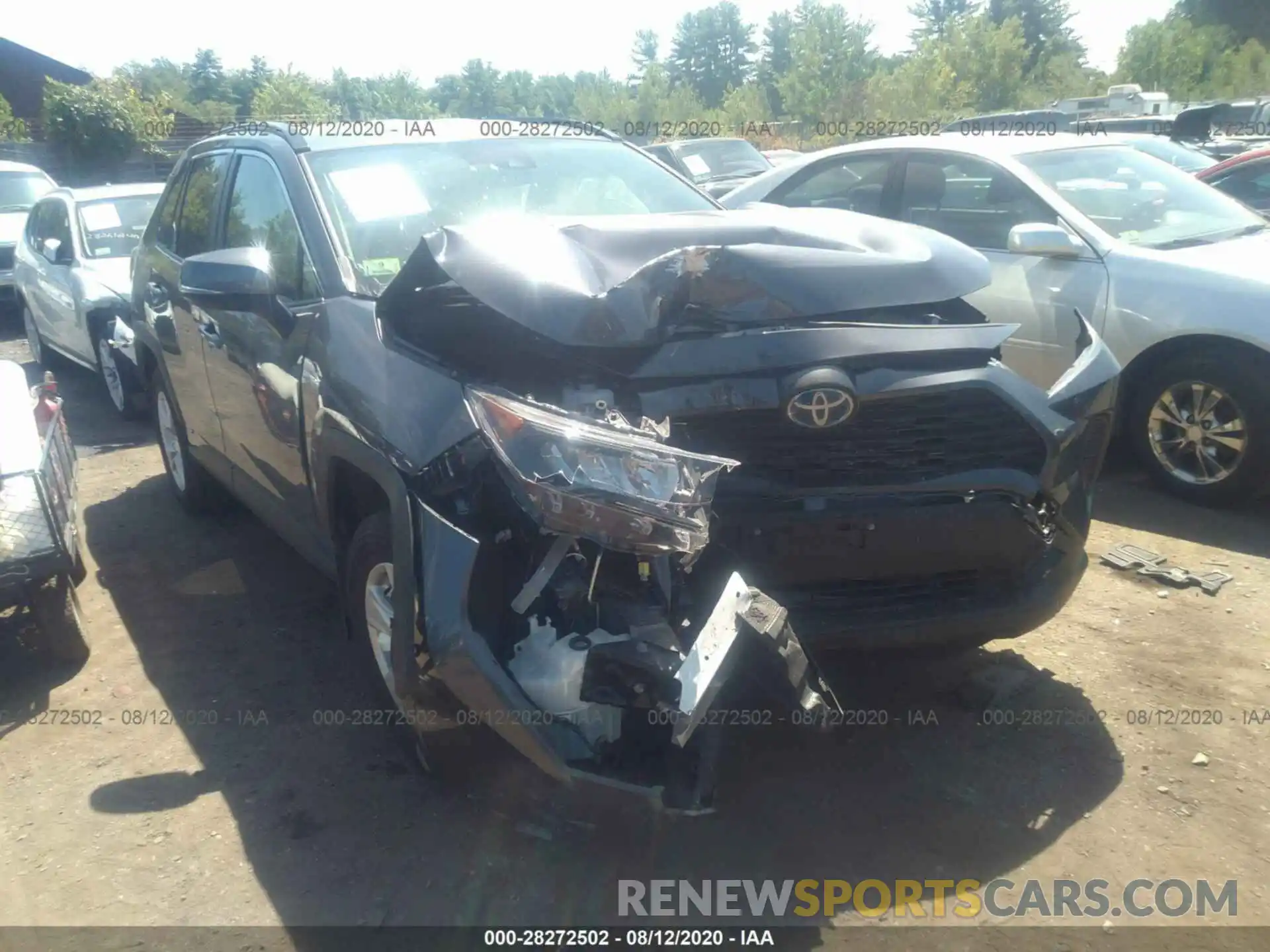 1 Photograph of a damaged car JTMMWRFV1KD027565 TOYOTA RAV4 2019