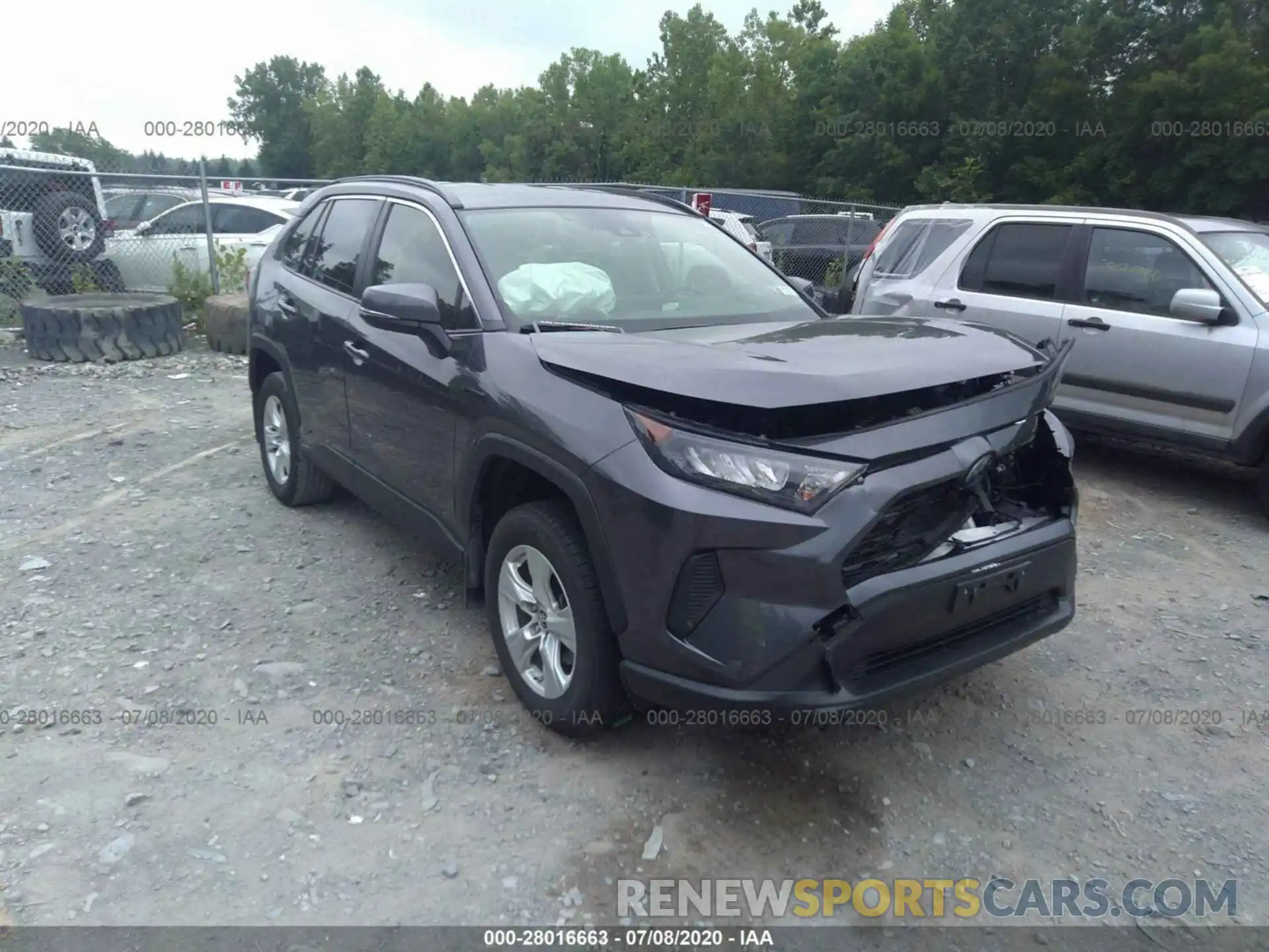 1 Photograph of a damaged car JTMMWRFV1KD031700 TOYOTA RAV4 2019