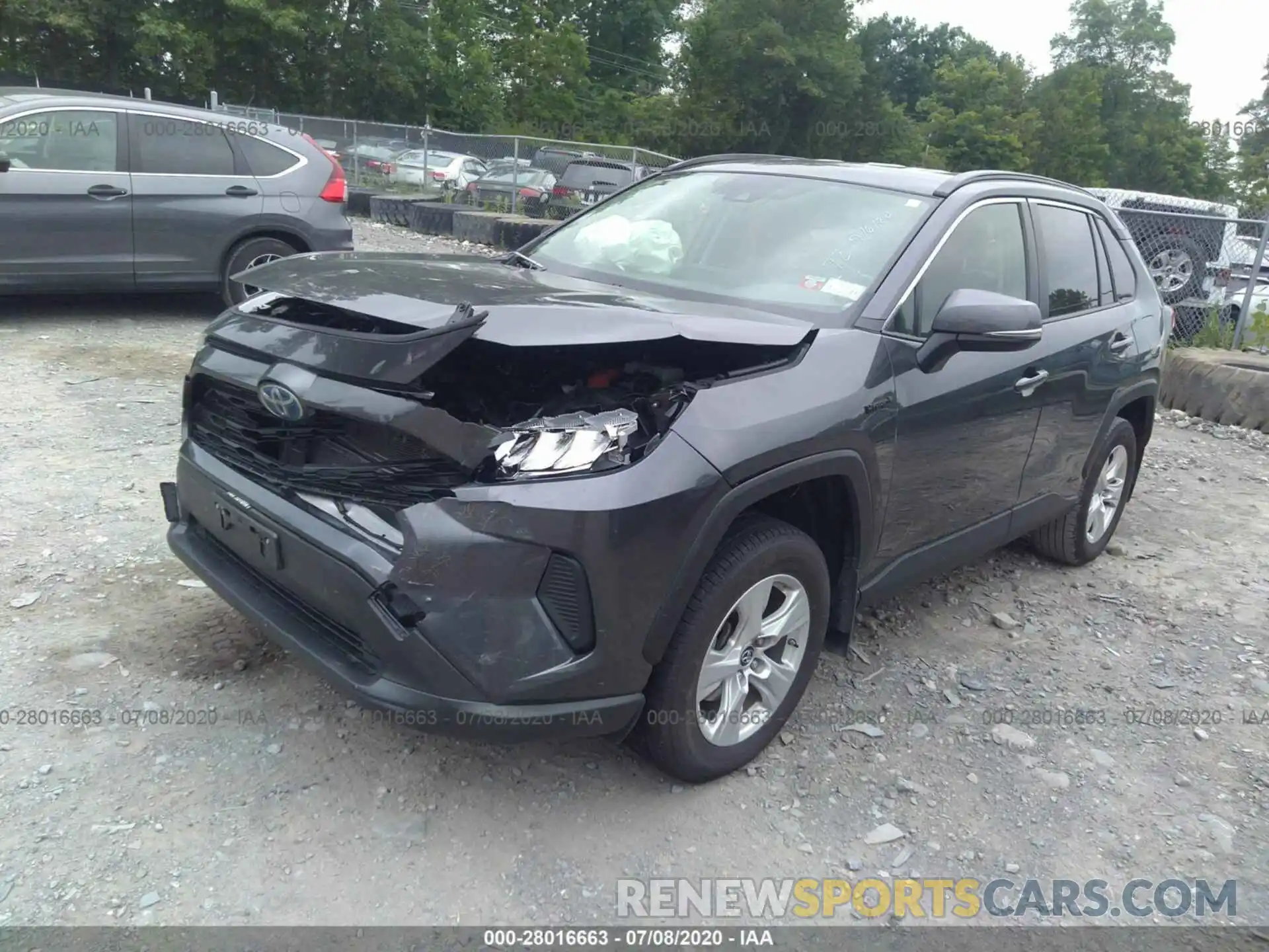 2 Фотография поврежденного автомобиля JTMMWRFV1KD031700 TOYOTA RAV4 2019