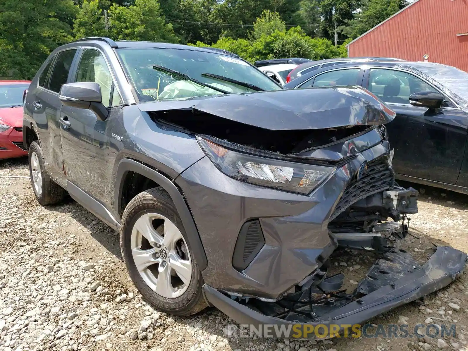 1 Photograph of a damaged car JTMMWRFV1KD034497 TOYOTA RAV4 2019