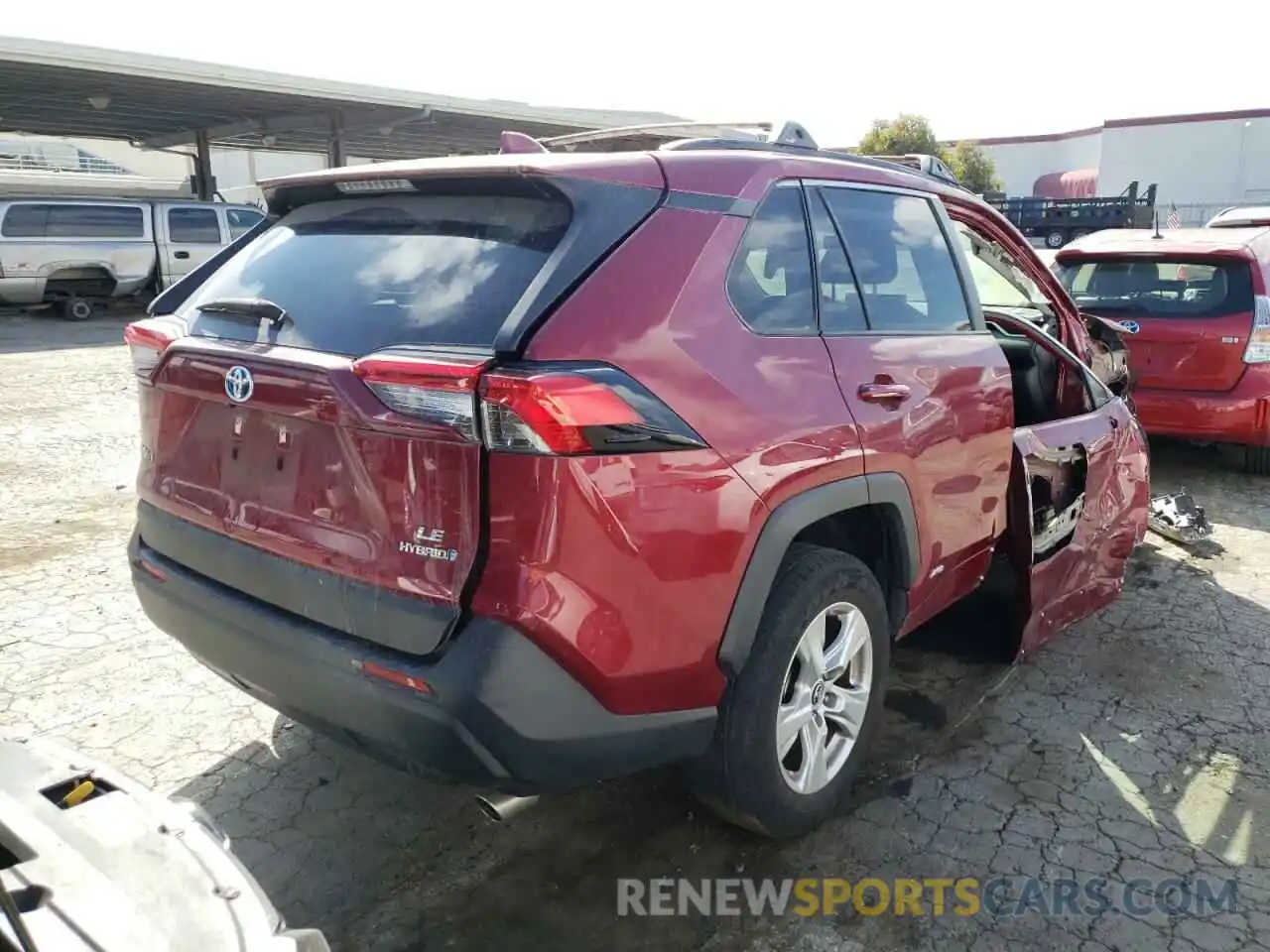 4 Фотография поврежденного автомобиля JTMMWRFV1KD500509 TOYOTA RAV4 2019