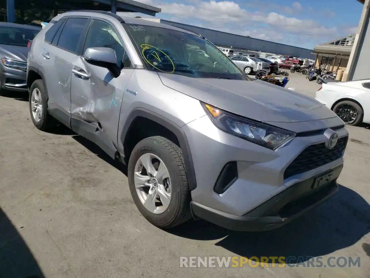 1 Photograph of a damaged car JTMMWRFV1KD514636 TOYOTA RAV4 2019