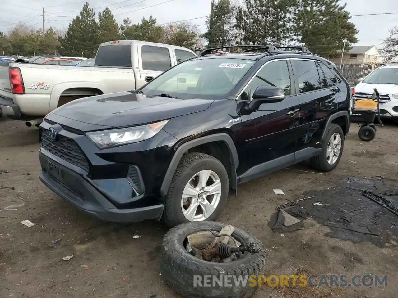 1 Photograph of a damaged car JTMMWRFV2KD002075 TOYOTA RAV4 2019