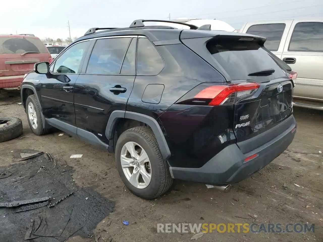 2 Фотография поврежденного автомобиля JTMMWRFV2KD002075 TOYOTA RAV4 2019