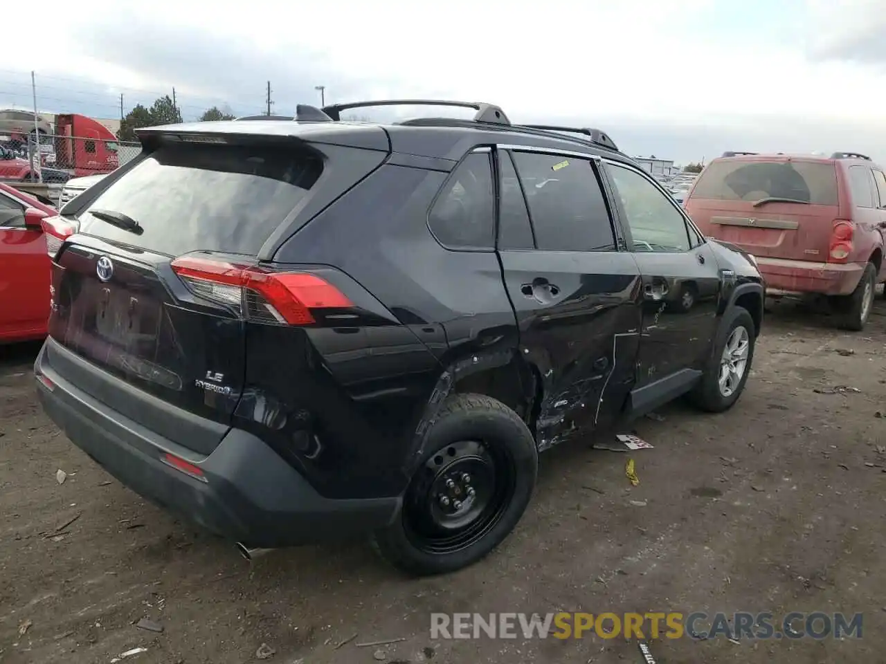 3 Фотография поврежденного автомобиля JTMMWRFV2KD002075 TOYOTA RAV4 2019