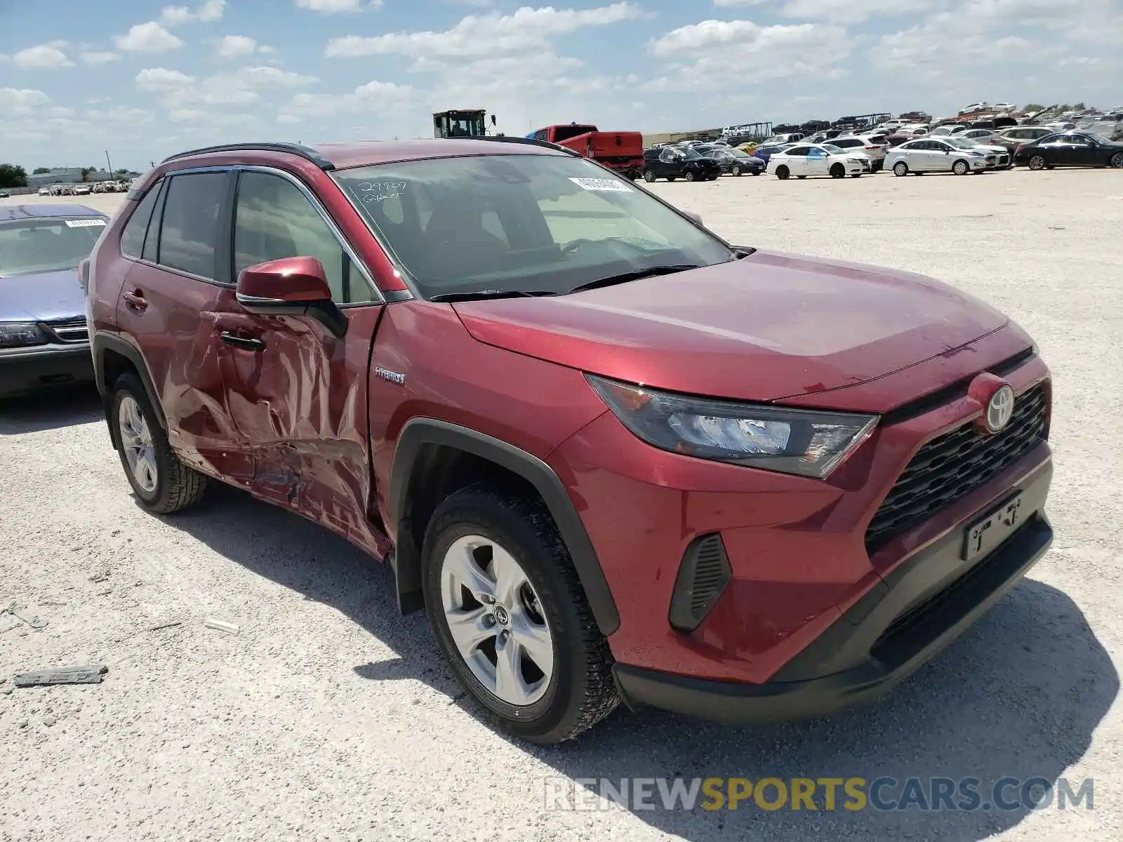 1 Photograph of a damaged car JTMMWRFV2KD007809 TOYOTA RAV4 2019