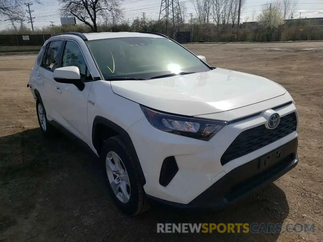 1 Photograph of a damaged car JTMMWRFV2KD011245 TOYOTA RAV4 2019