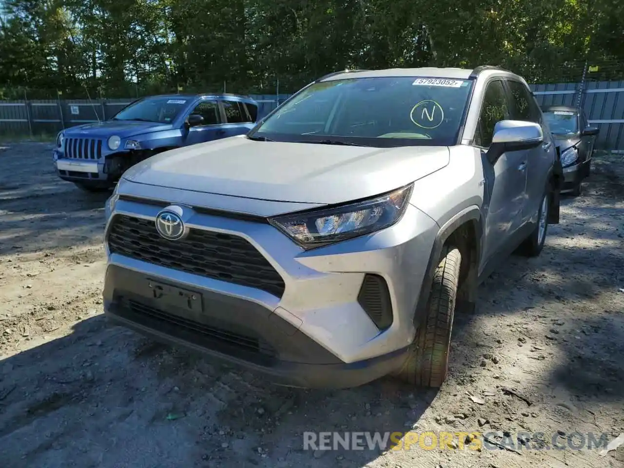 2 Photograph of a damaged car JTMMWRFV2KD502589 TOYOTA RAV4 2019