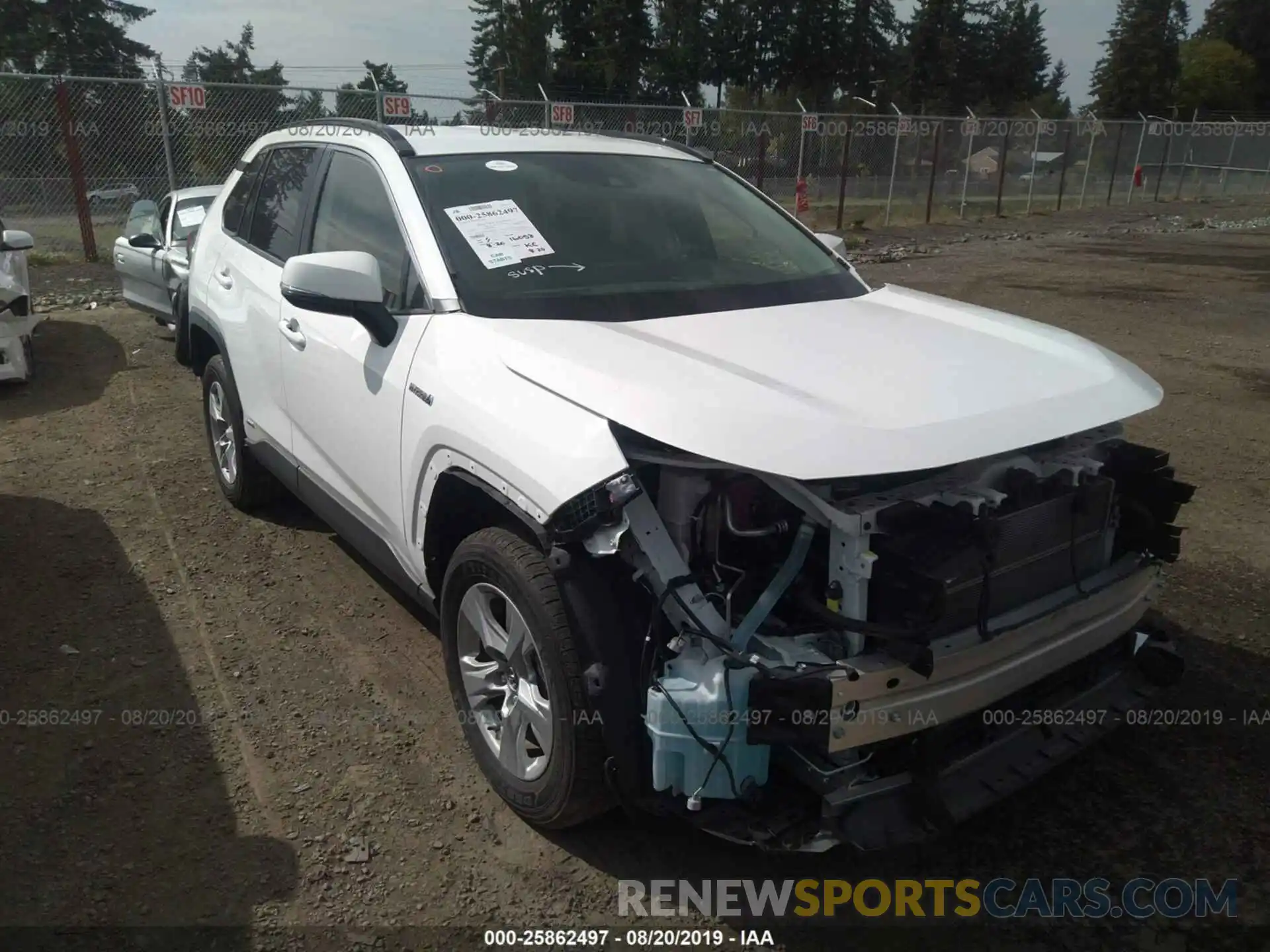 1 Photograph of a damaged car JTMMWRFV3KD003168 TOYOTA RAV4 2019