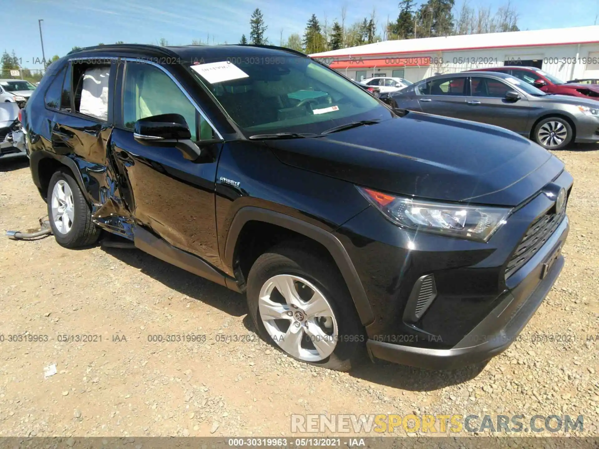 1 Photograph of a damaged car JTMMWRFV3KD006216 TOYOTA RAV4 2019