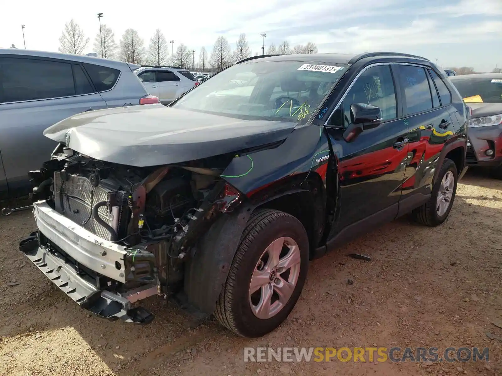 2 Photograph of a damaged car JTMMWRFV3KD023775 TOYOTA RAV4 2019