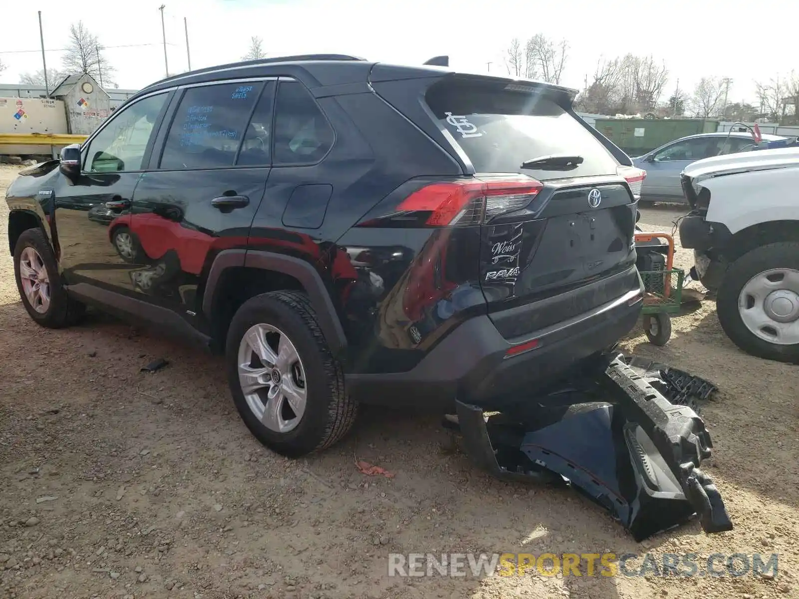 3 Фотография поврежденного автомобиля JTMMWRFV3KD023775 TOYOTA RAV4 2019