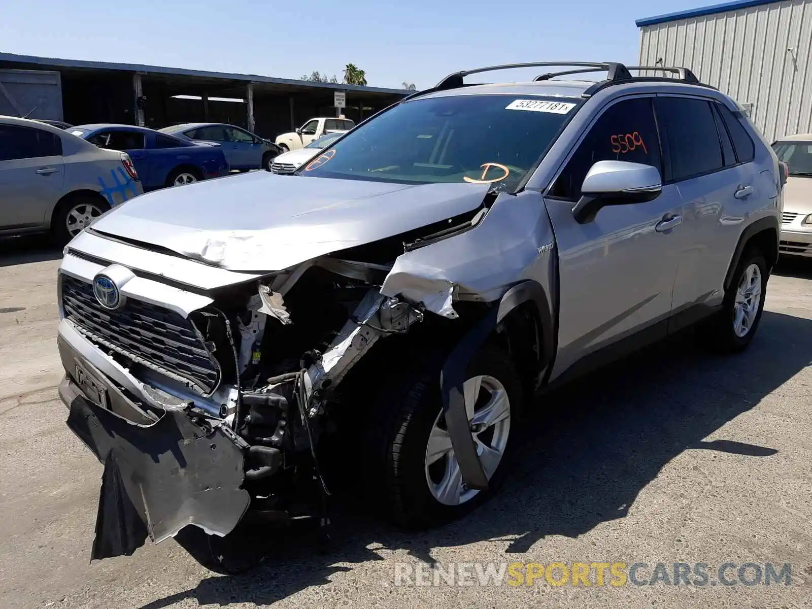 2 Photograph of a damaged car JTMMWRFV3KD026840 TOYOTA RAV4 2019