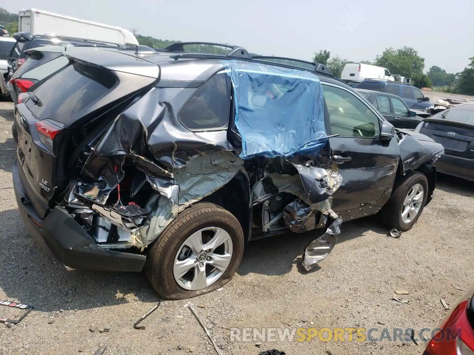 9 Photograph of a damaged car JTMMWRFV3KD514041 TOYOTA RAV4 2019