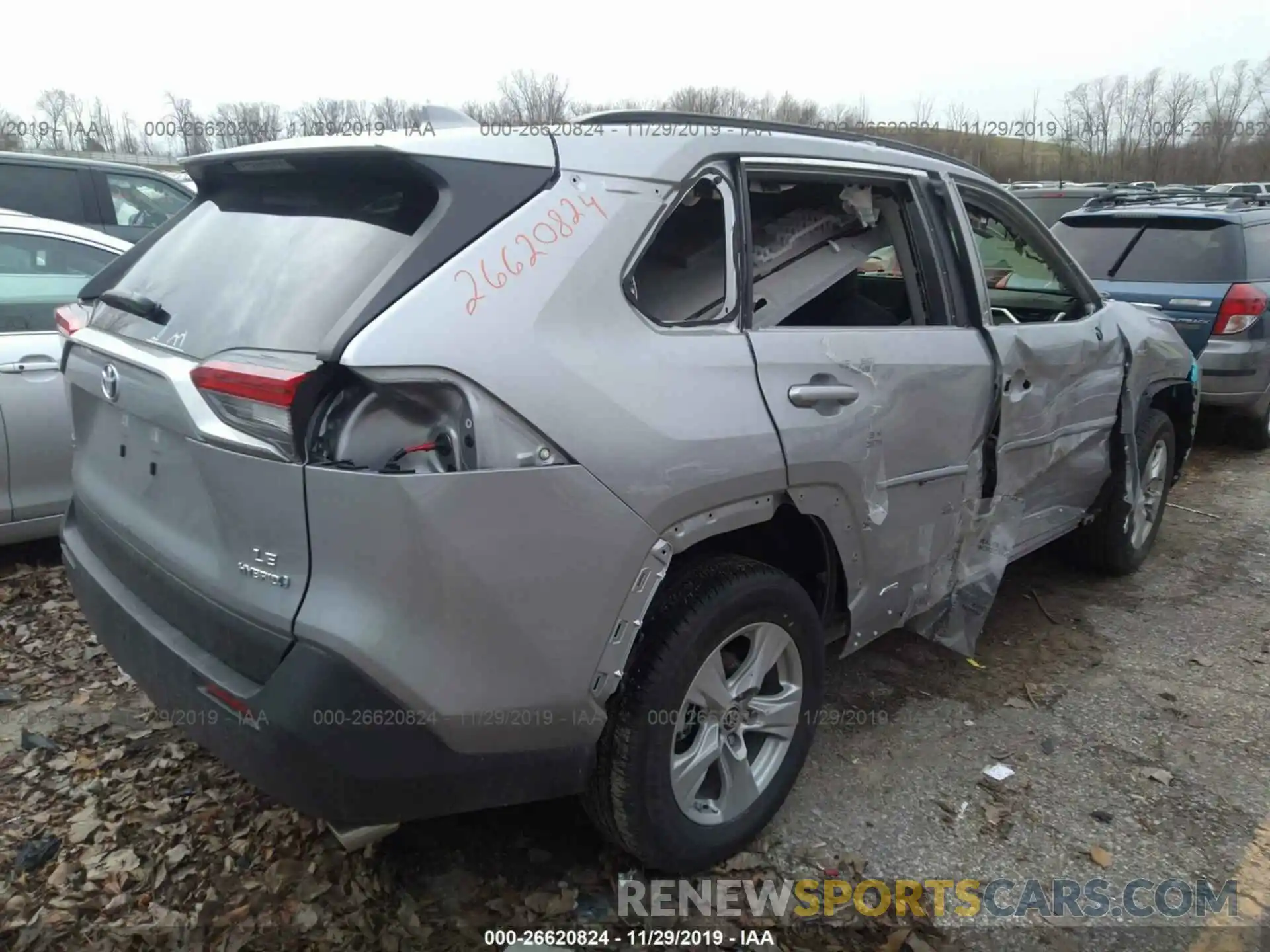 4 Фотография поврежденного автомобиля JTMMWRFV3KD519434 TOYOTA RAV4 2019