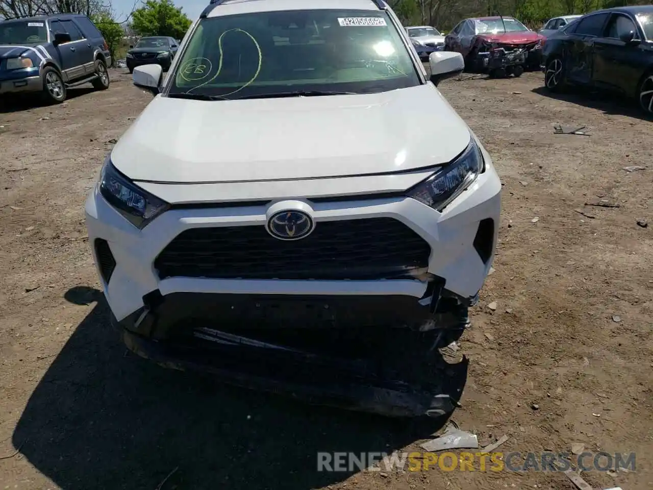 9 Фотография поврежденного автомобиля JTMMWRFV4KD014759 TOYOTA RAV4 2019