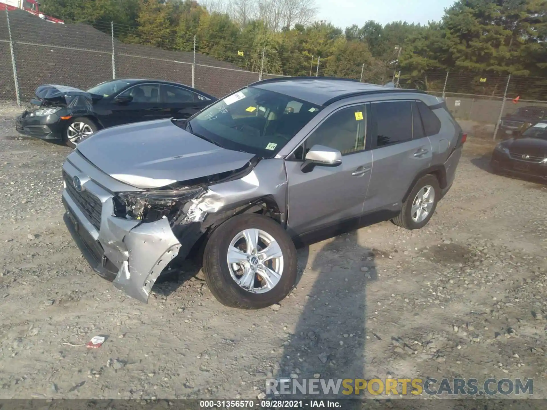 2 Фотография поврежденного автомобиля JTMMWRFV4KD015443 TOYOTA RAV4 2019