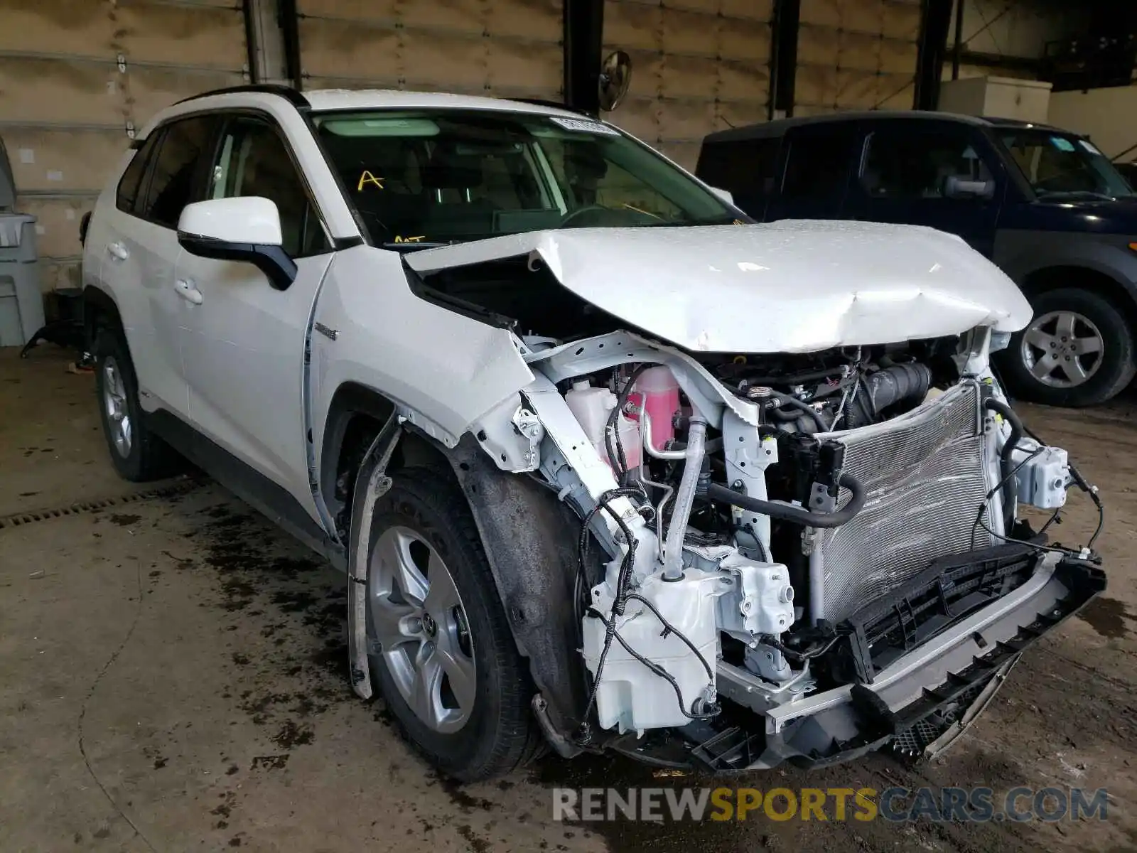 1 Photograph of a damaged car JTMMWRFV4KD022442 TOYOTA RAV4 2019