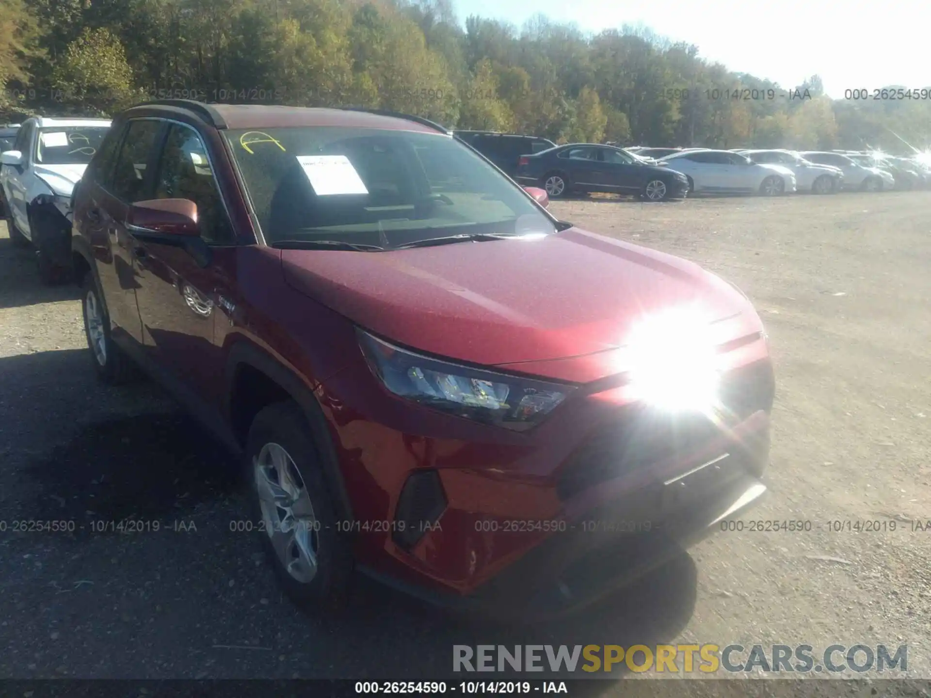 1 Photograph of a damaged car JTMMWRFV4KD027365 TOYOTA RAV4 2019