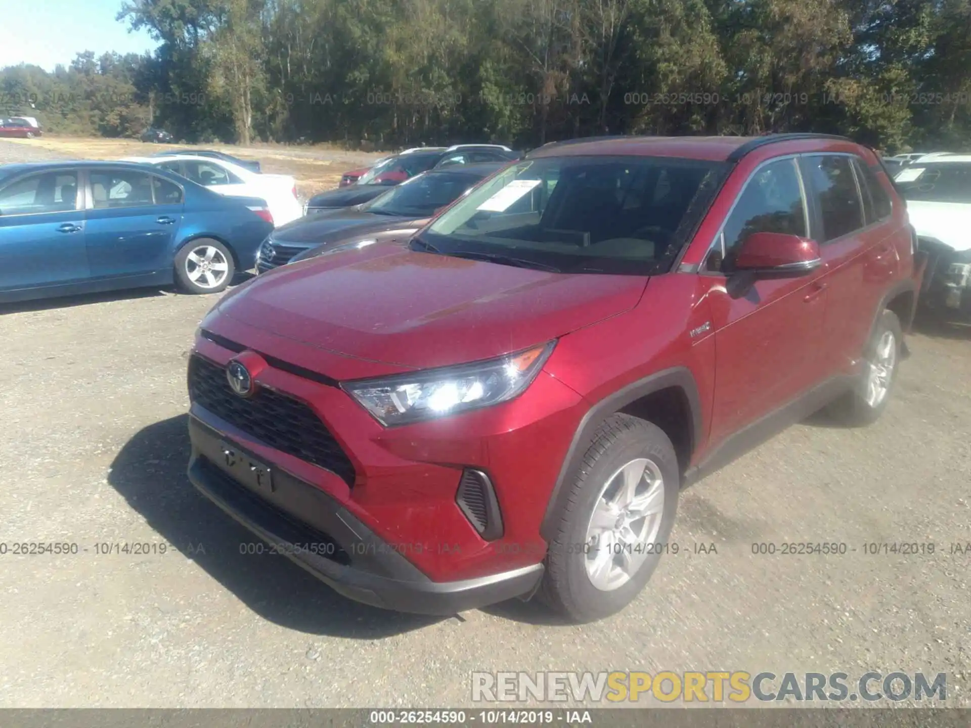 2 Photograph of a damaged car JTMMWRFV4KD027365 TOYOTA RAV4 2019