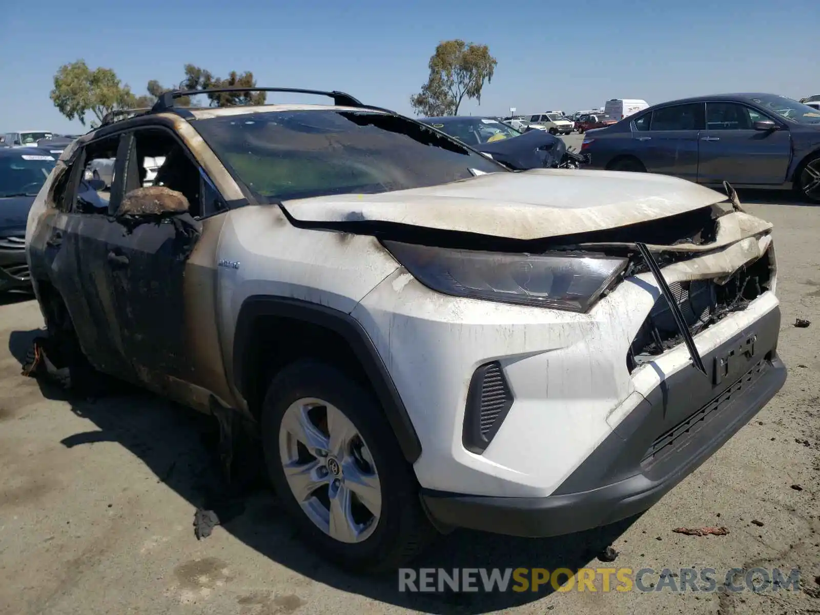1 Photograph of a damaged car JTMMWRFV4KD506045 TOYOTA RAV4 2019