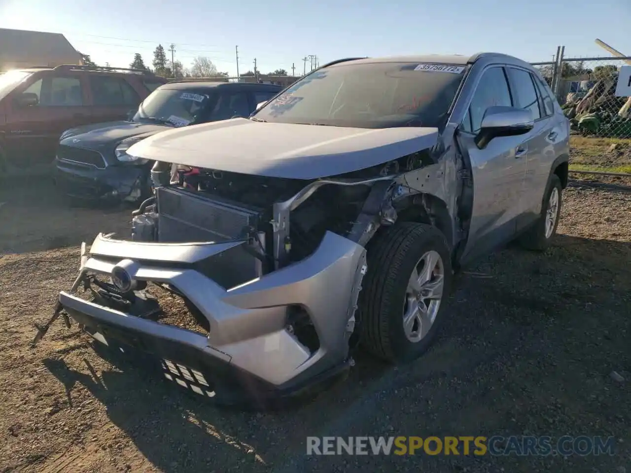 2 Photograph of a damaged car JTMMWRFV5KD031103 TOYOTA RAV4 2019