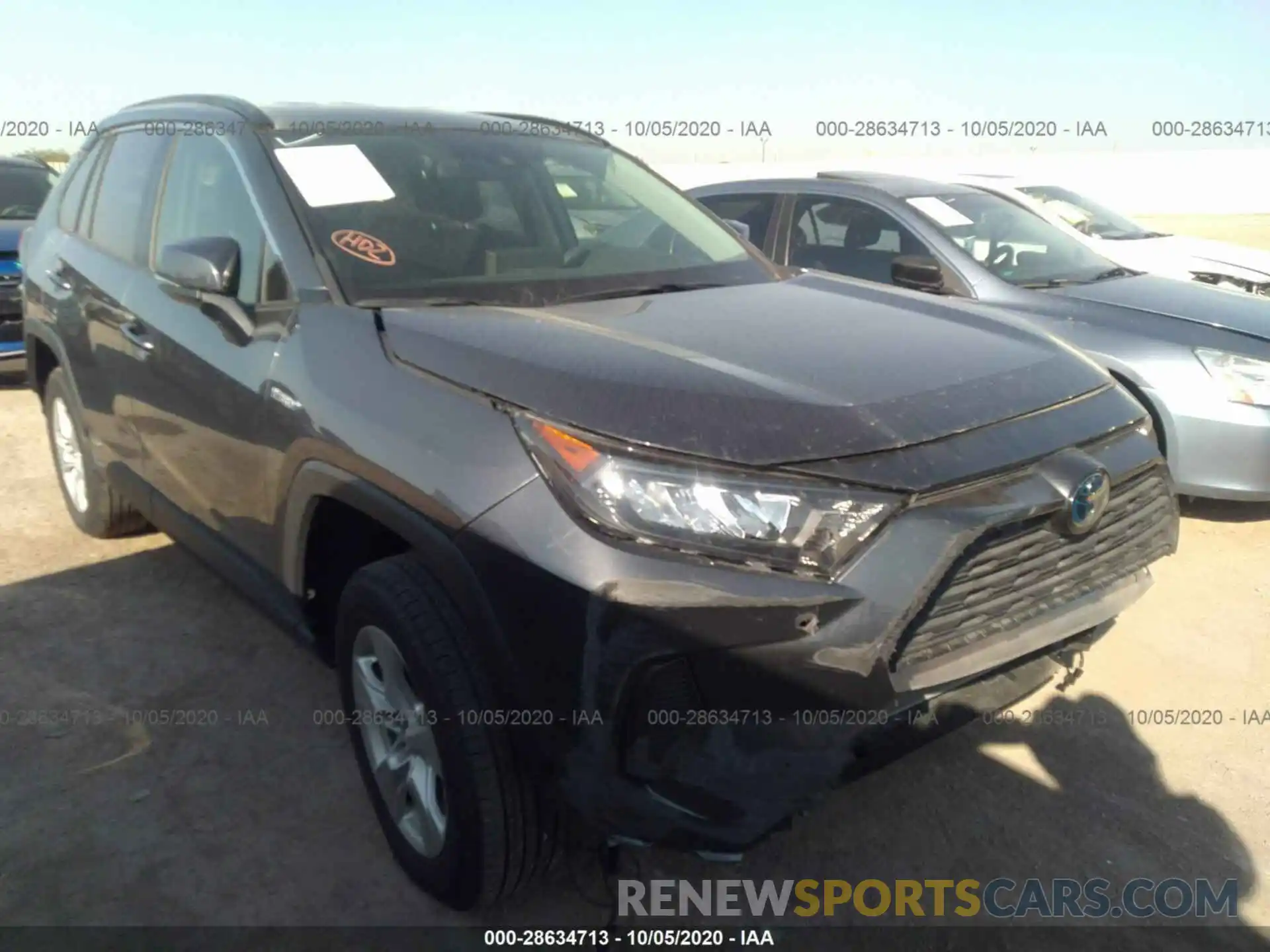 1 Photograph of a damaged car JTMMWRFV5KD500562 TOYOTA RAV4 2019