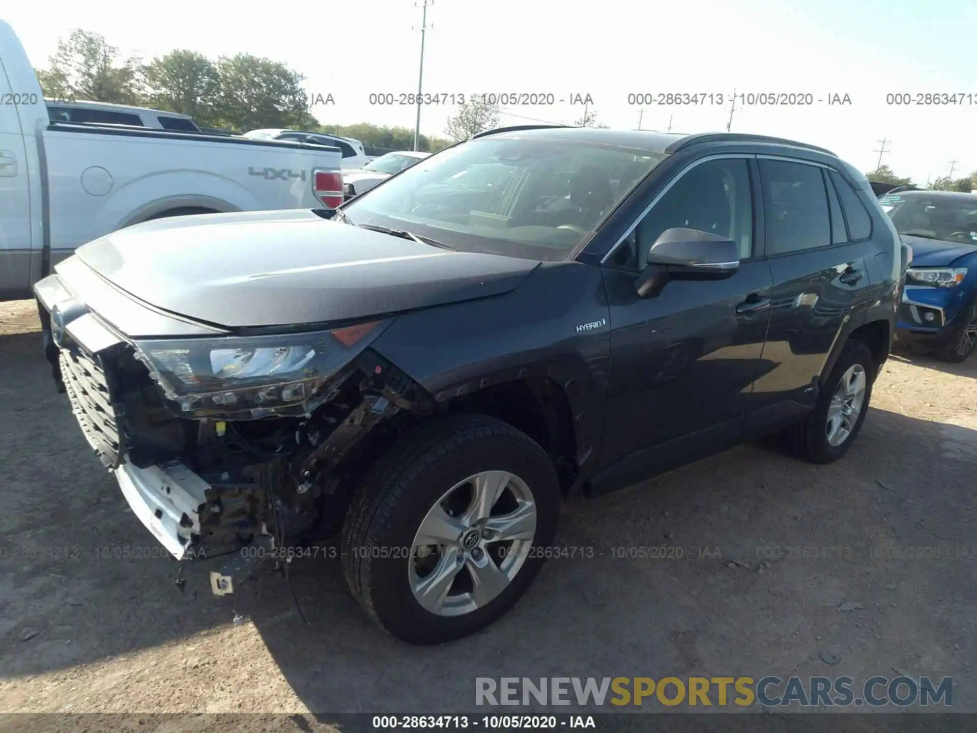 2 Фотография поврежденного автомобиля JTMMWRFV5KD500562 TOYOTA RAV4 2019