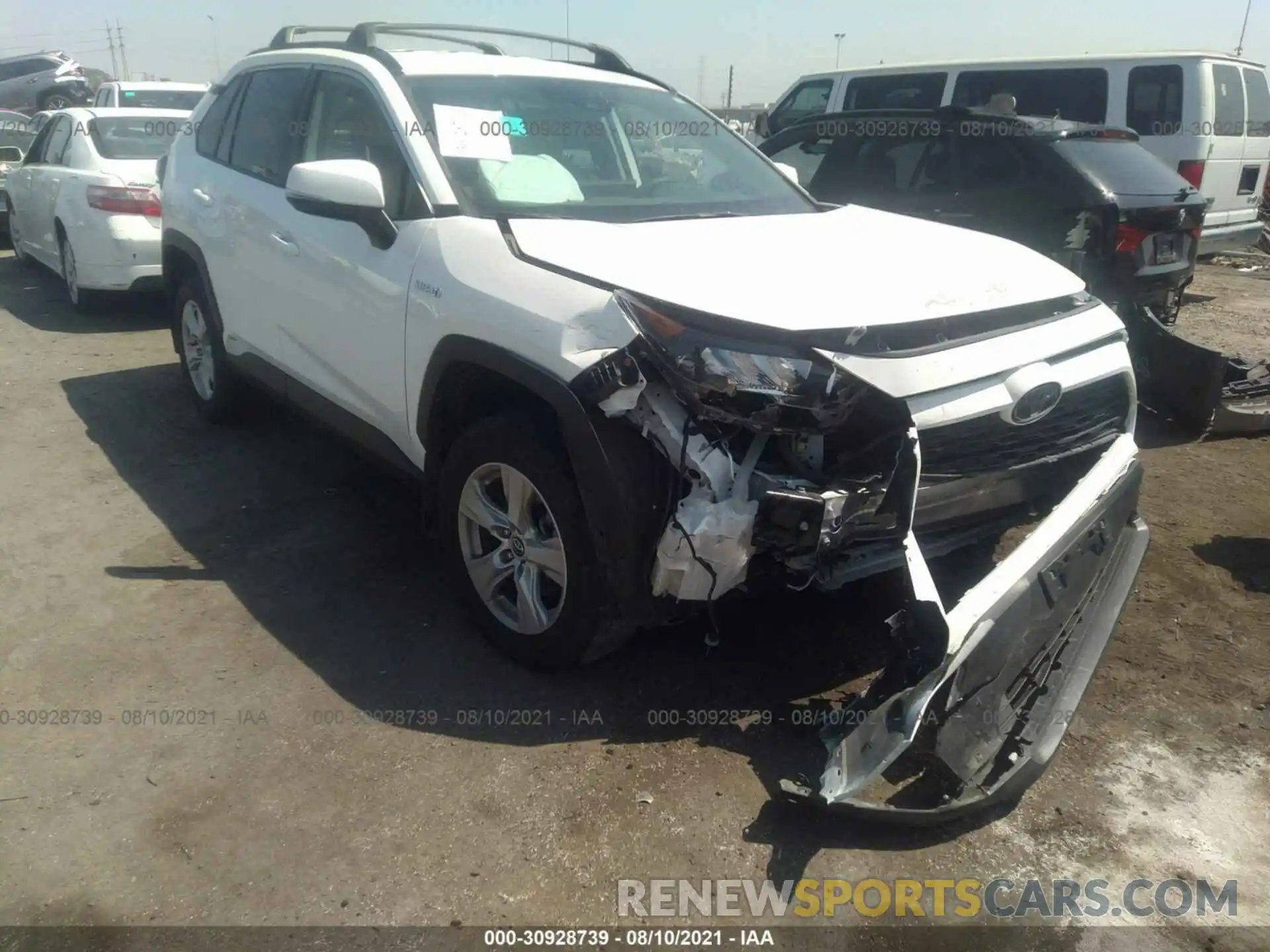 1 Photograph of a damaged car JTMMWRFV6KD027531 TOYOTA RAV4 2019