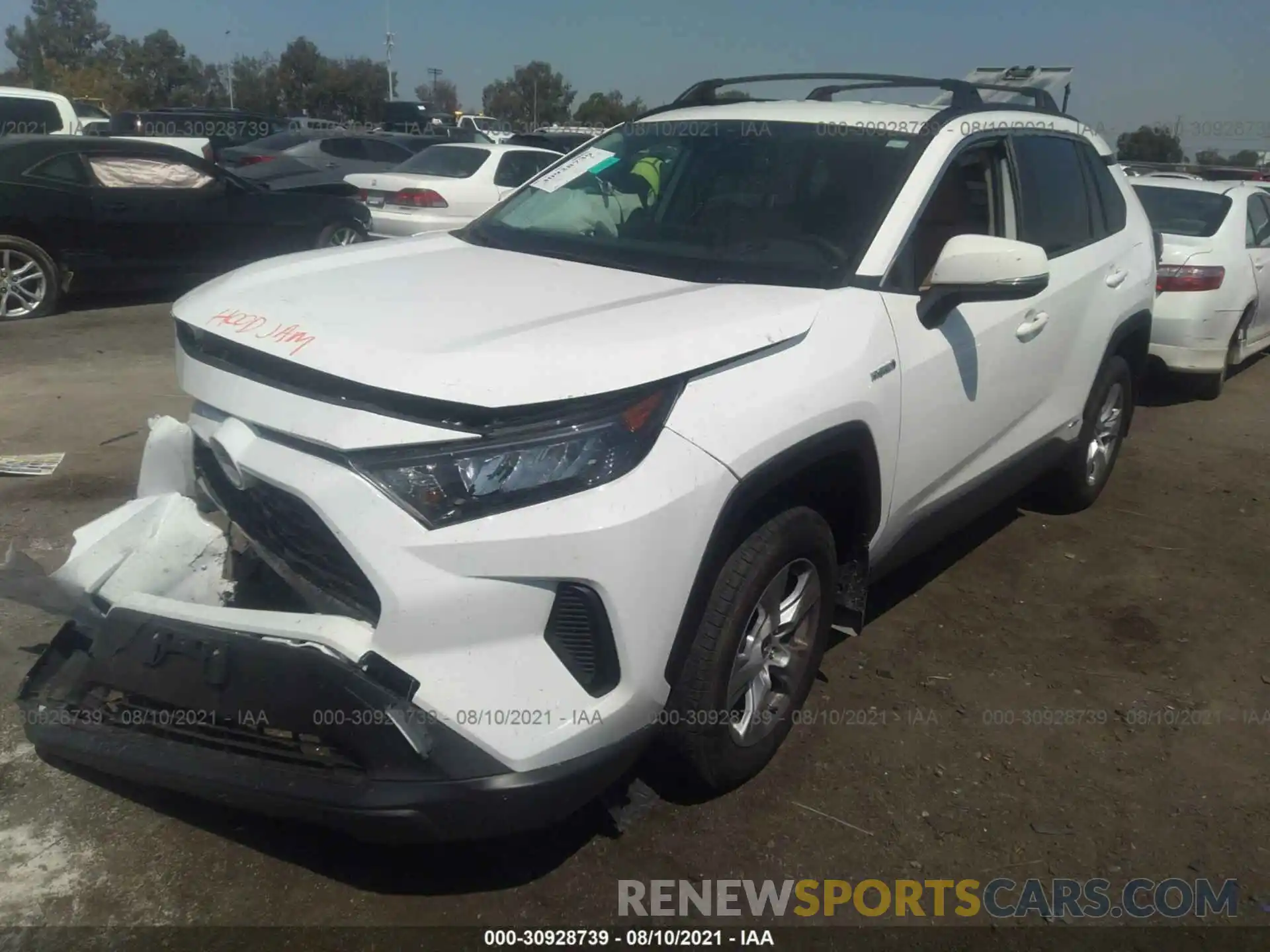 2 Photograph of a damaged car JTMMWRFV6KD027531 TOYOTA RAV4 2019