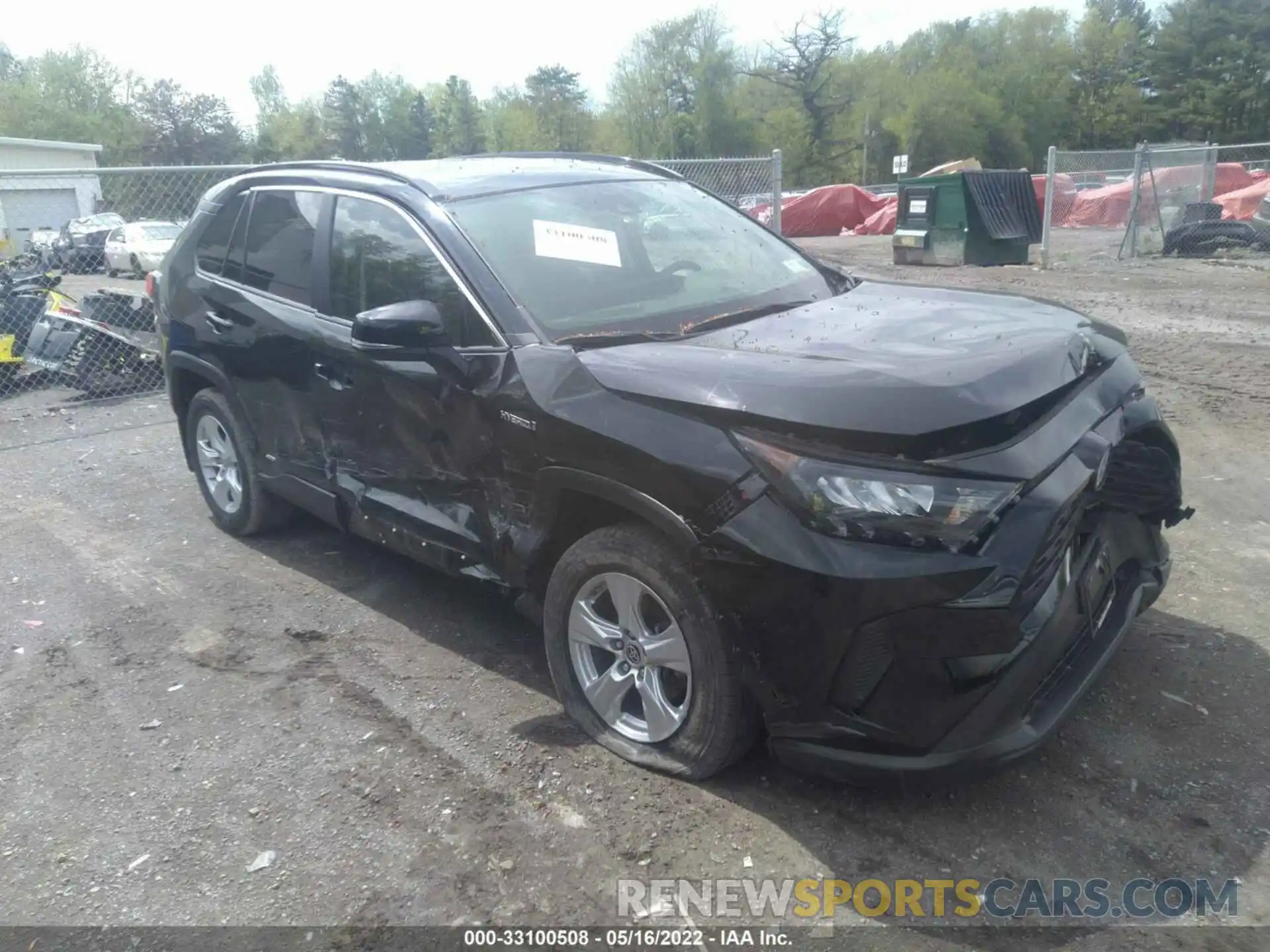 1 Photograph of a damaged car JTMMWRFV6KD040411 TOYOTA RAV4 2019