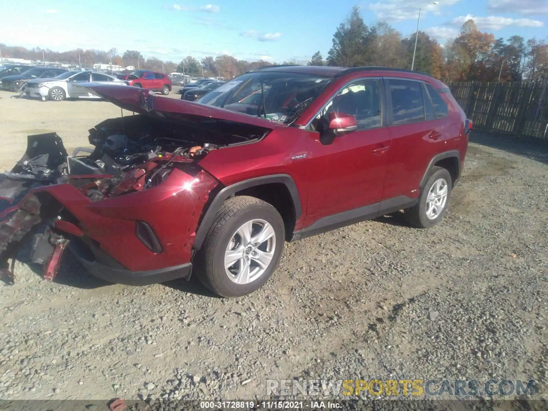 2 Фотография поврежденного автомобиля JTMMWRFV6KD515524 TOYOTA RAV4 2019