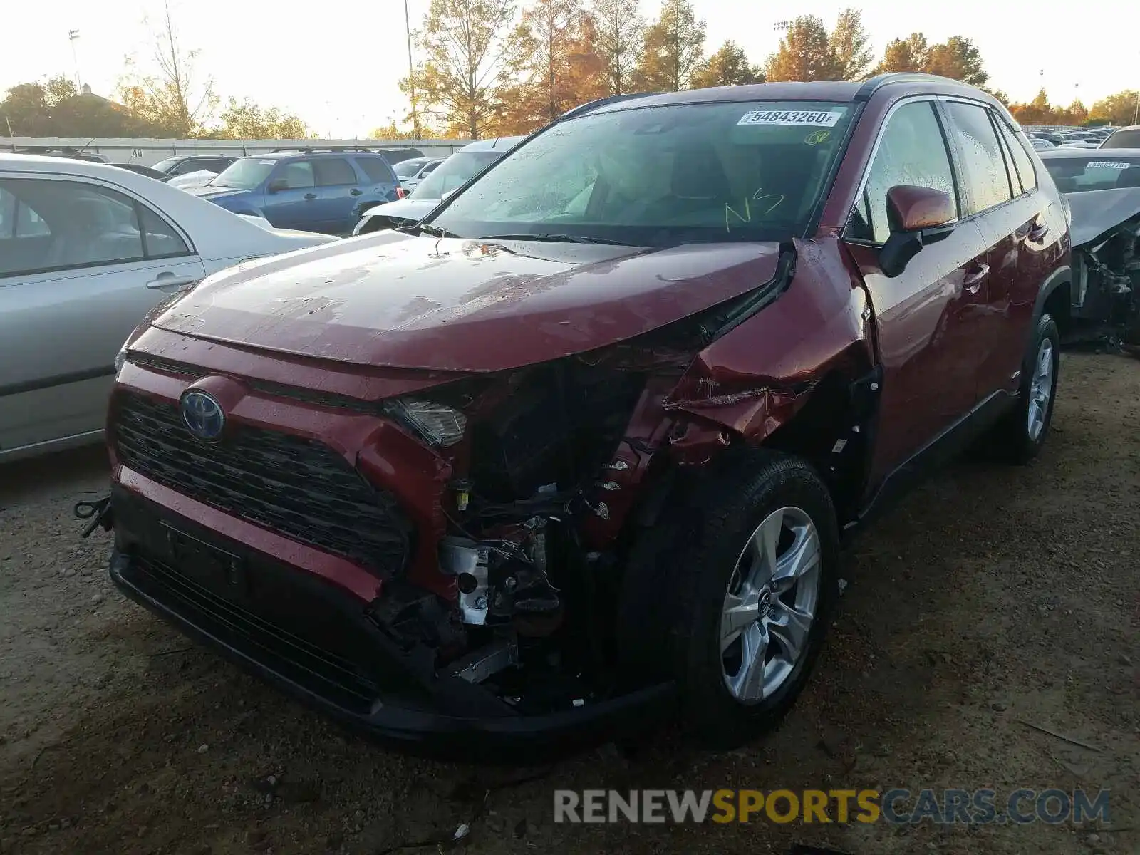 2 Photograph of a damaged car JTMMWRFV7KD503513 TOYOTA RAV4 2019