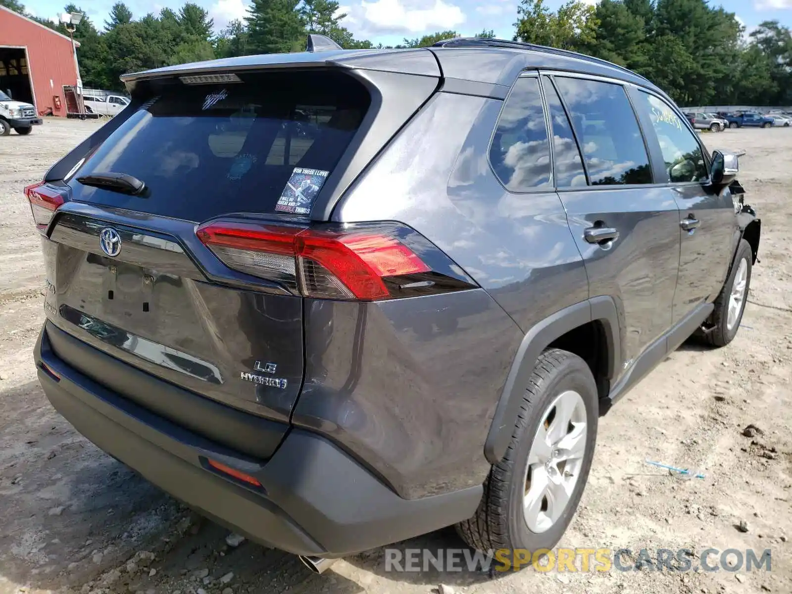 4 Фотография поврежденного автомобиля JTMMWRFV8KD008172 TOYOTA RAV4 2019