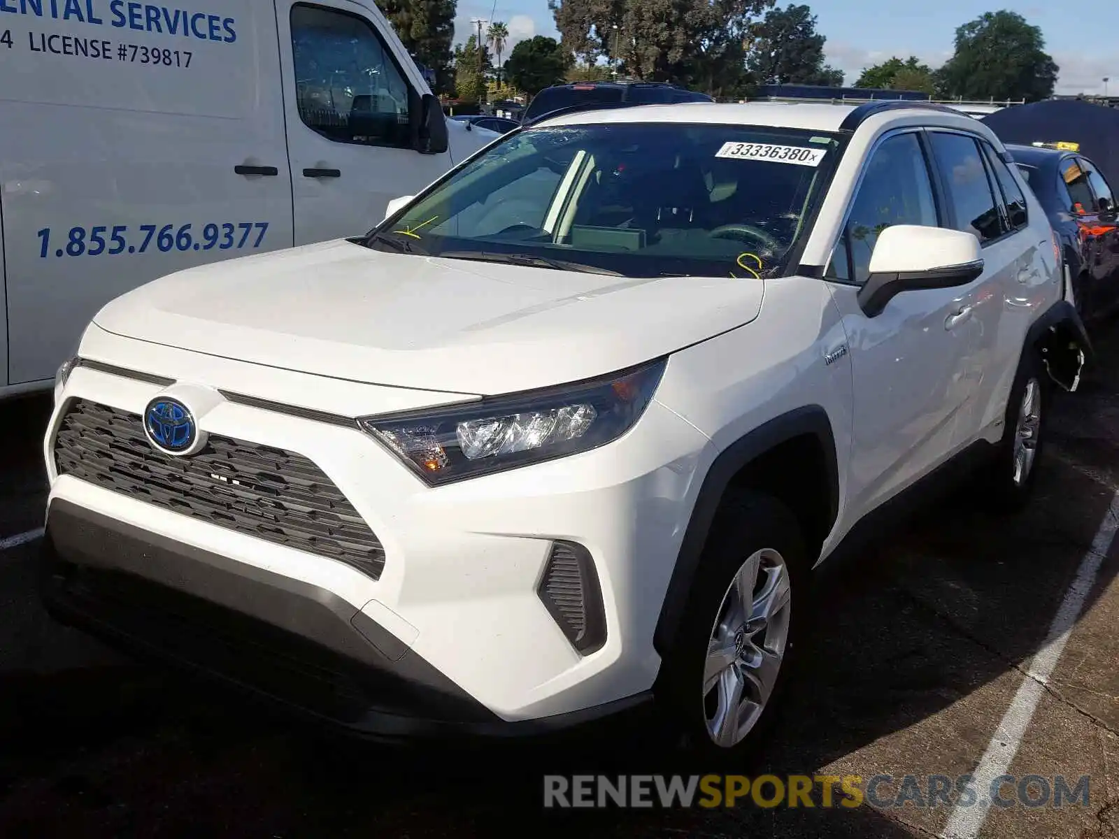 2 Photograph of a damaged car JTMMWRFV8KD009452 TOYOTA RAV4 2019