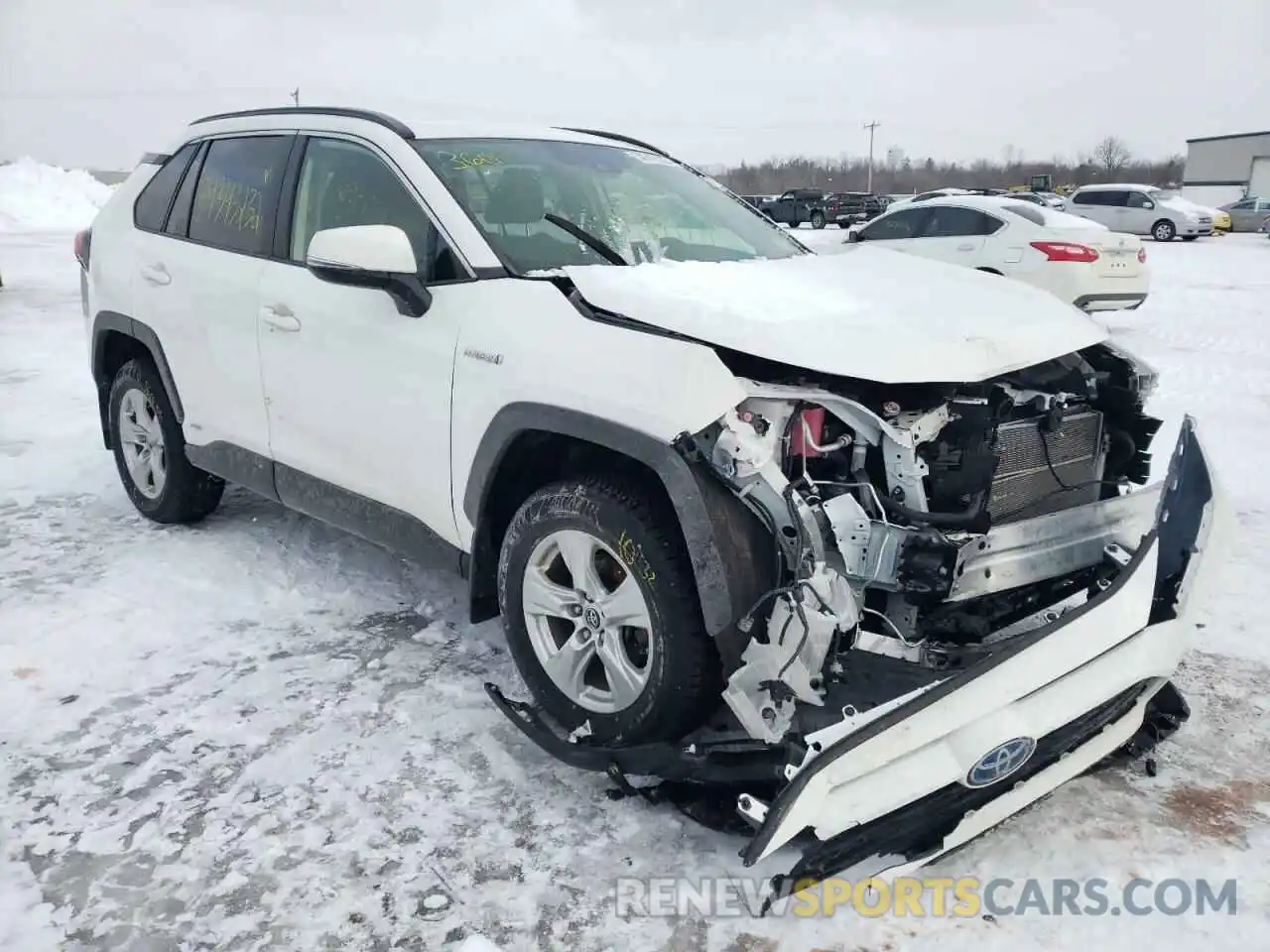 1 Photograph of a damaged car JTMMWRFV8KD012495 TOYOTA RAV4 2019