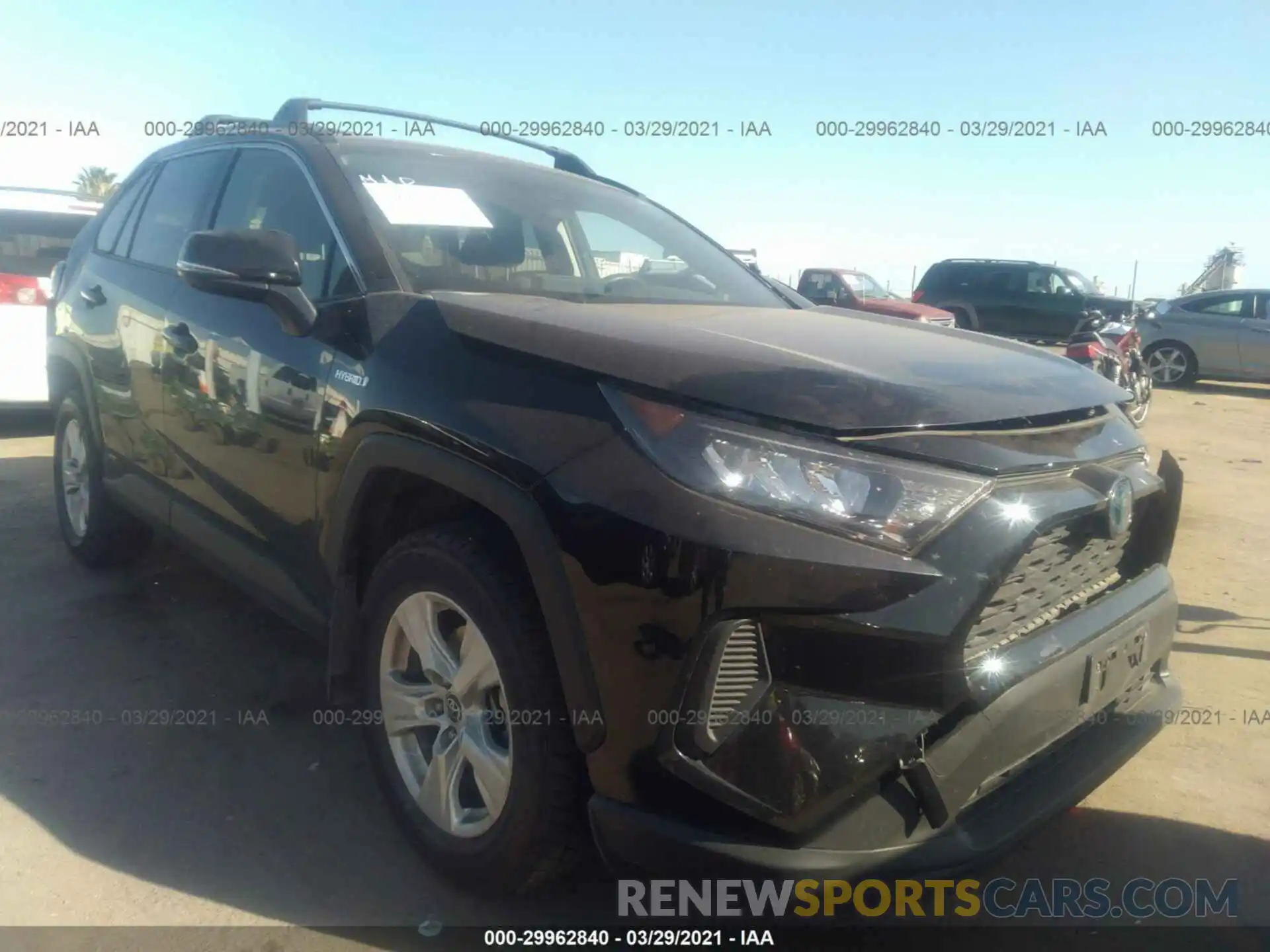 1 Фотография поврежденного автомобиля JTMMWRFV8KD016806 TOYOTA RAV4 2019