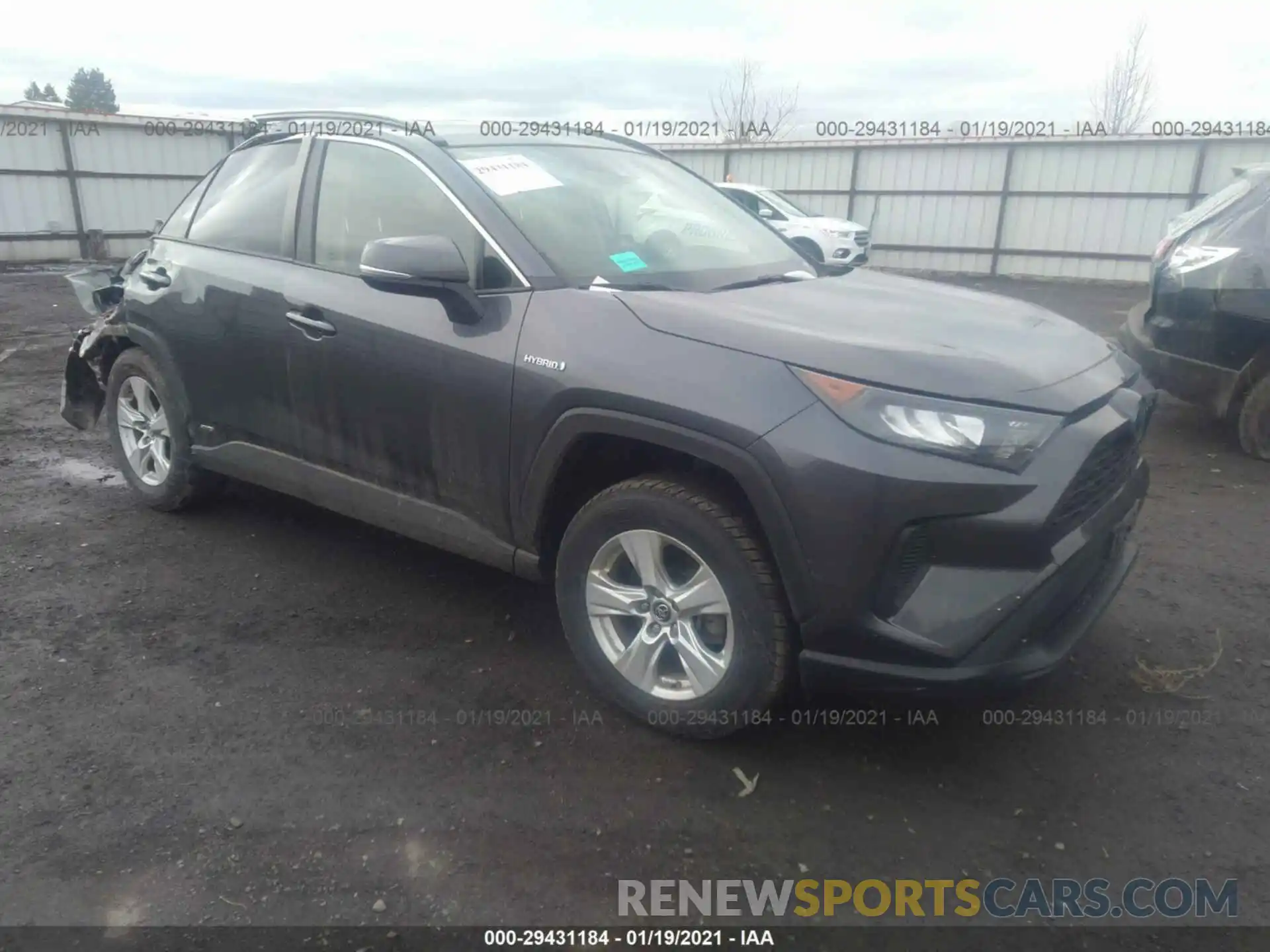 1 Photograph of a damaged car JTMMWRFV8KD021505 TOYOTA RAV4 2019