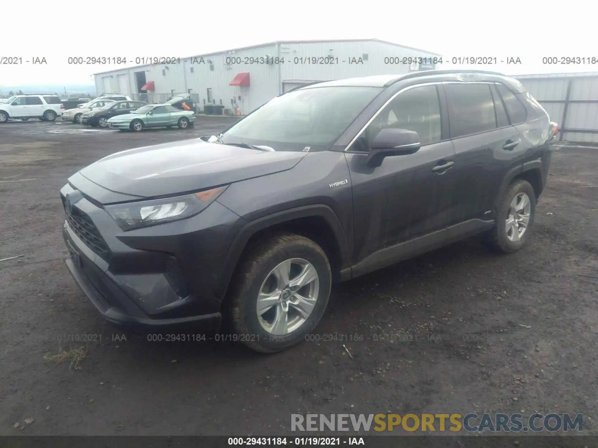 2 Фотография поврежденного автомобиля JTMMWRFV8KD021505 TOYOTA RAV4 2019