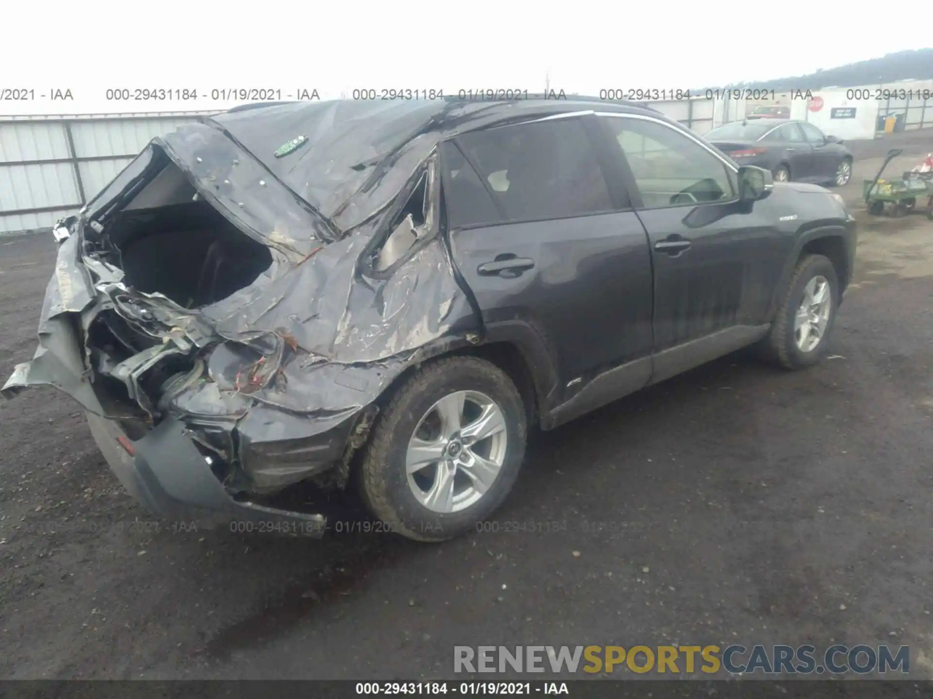 4 Фотография поврежденного автомобиля JTMMWRFV8KD021505 TOYOTA RAV4 2019