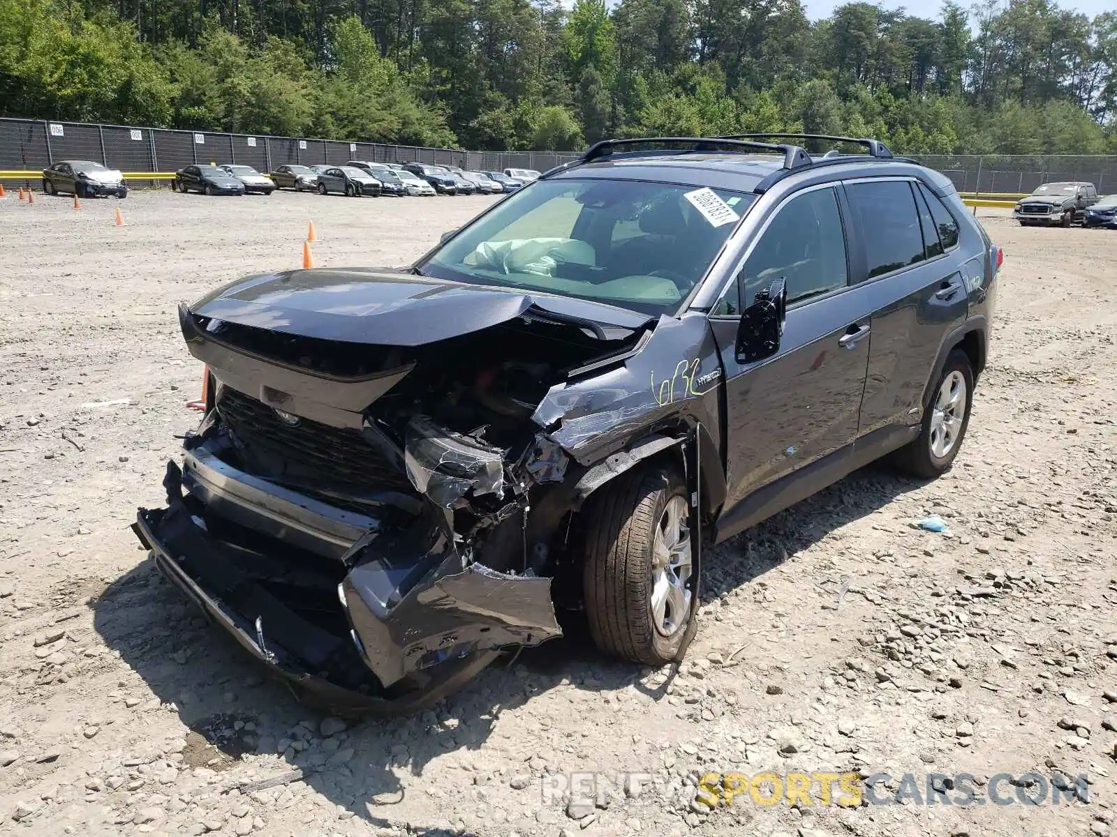 2 Photograph of a damaged car JTMMWRFV8KD023397 TOYOTA RAV4 2019